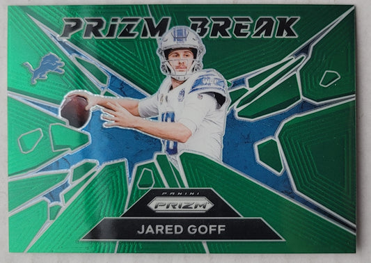 Jared Goff - 2024 Panini Prizm Prizm Break Prizms Green #9