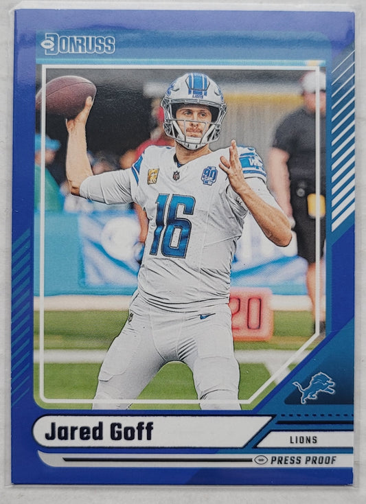 Jared Goff - 2024 Donruss Press Proof Blue #200