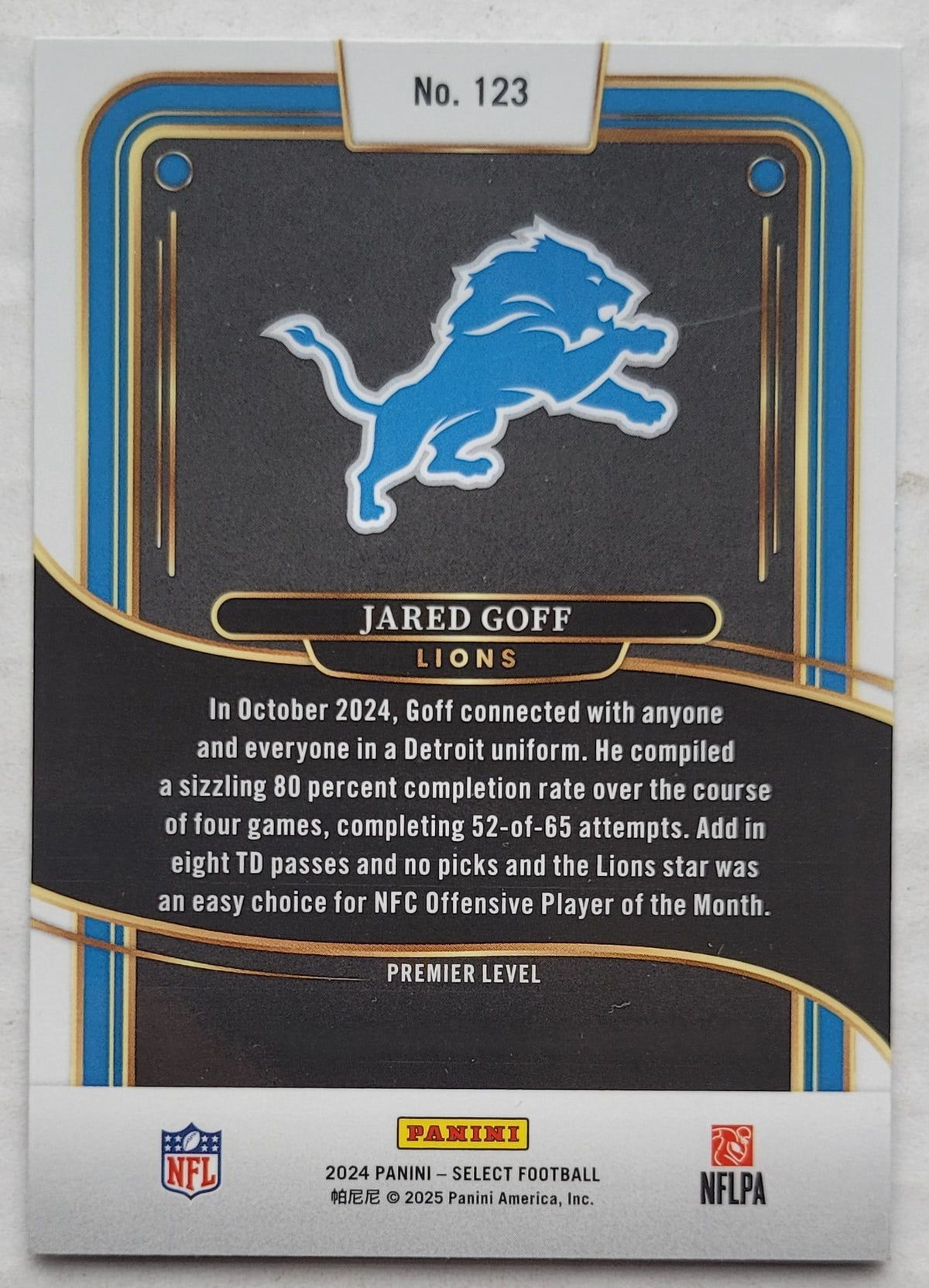 Jared Goff - 2024 Select #123