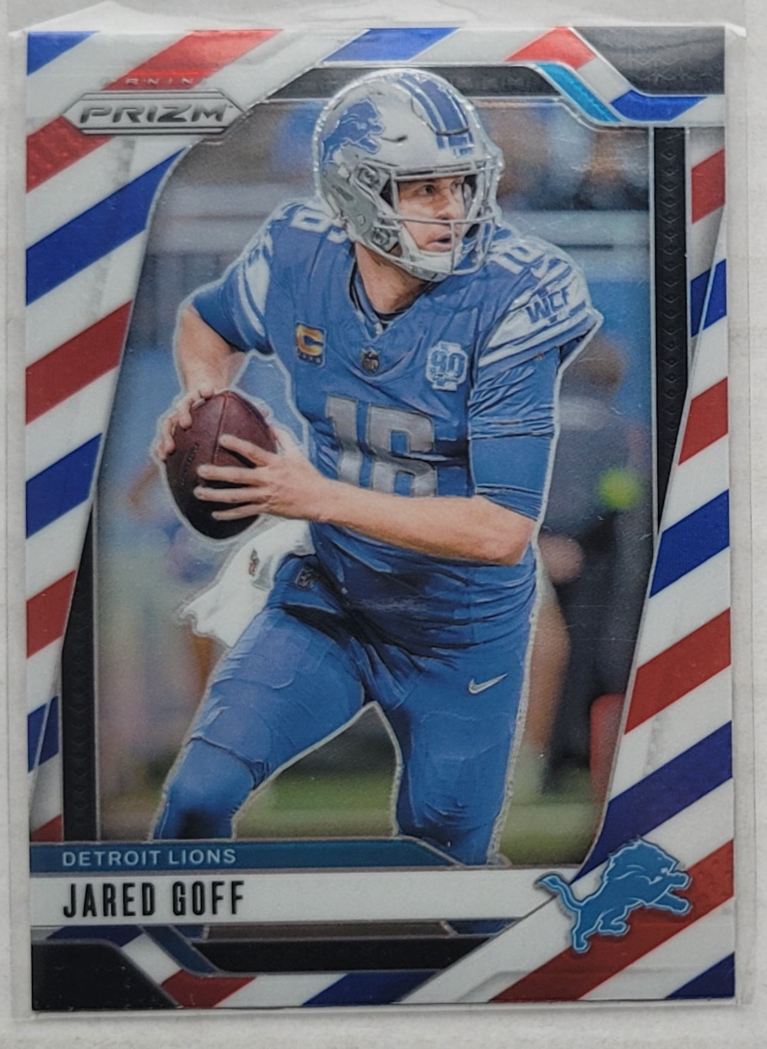 Jared Goff - 2024 Panini Prizm Prizms Red White and Blue #92