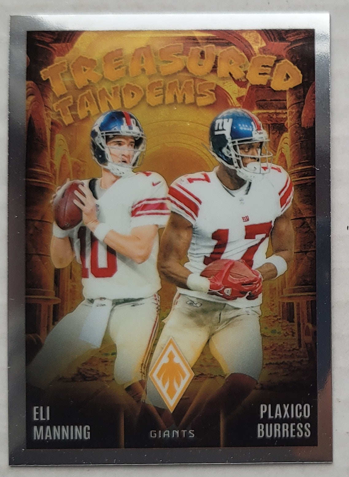 Eli Manning / Plaxico Burress - 2024 Panini Phoenix Treasured Tandems #TT-NYG