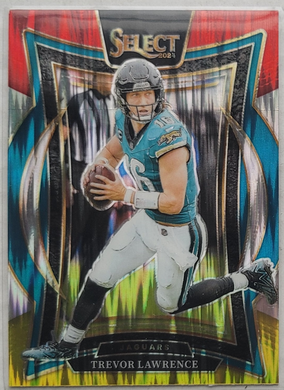 Trevor Lawrence - 2024 Select Prizm Red and Yellow Shock #98