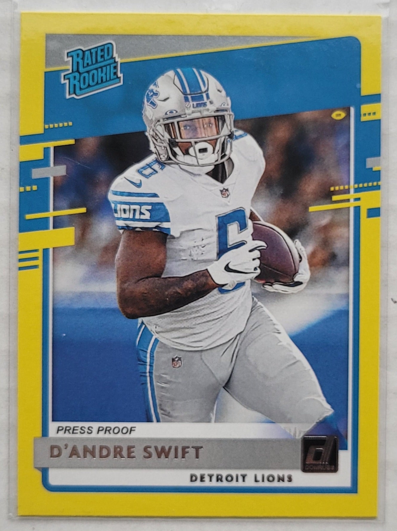D'Andre Swift - 2020 Donruss Press Proof Yellow #309 RR