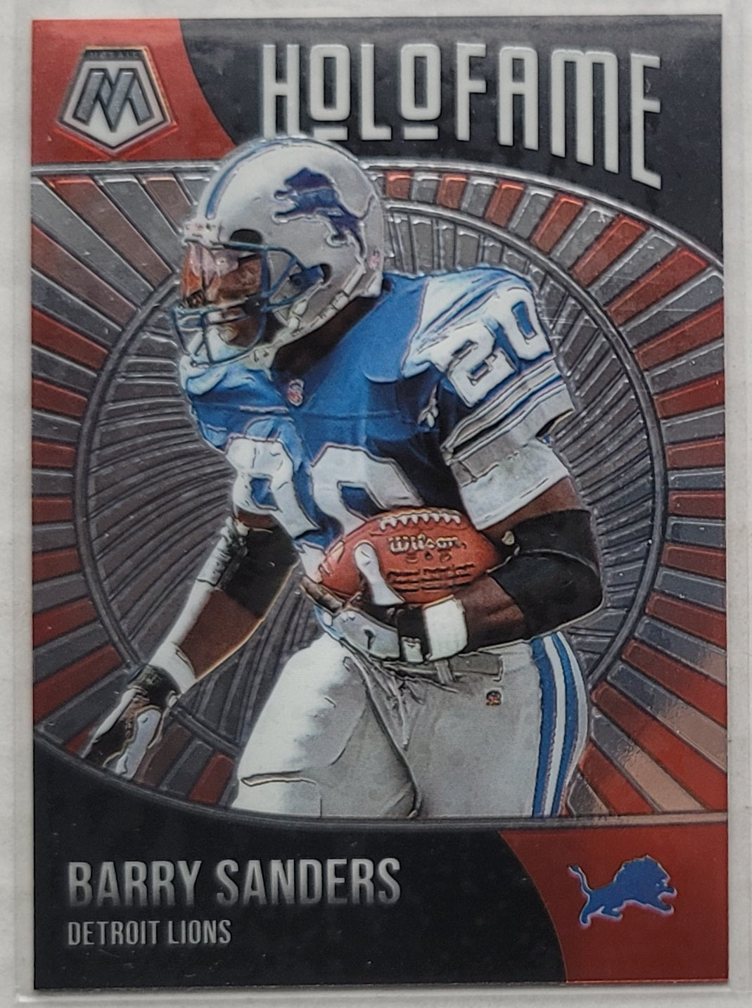 Barry Sanders - 2021 Panini Mosaic HoloFame #3