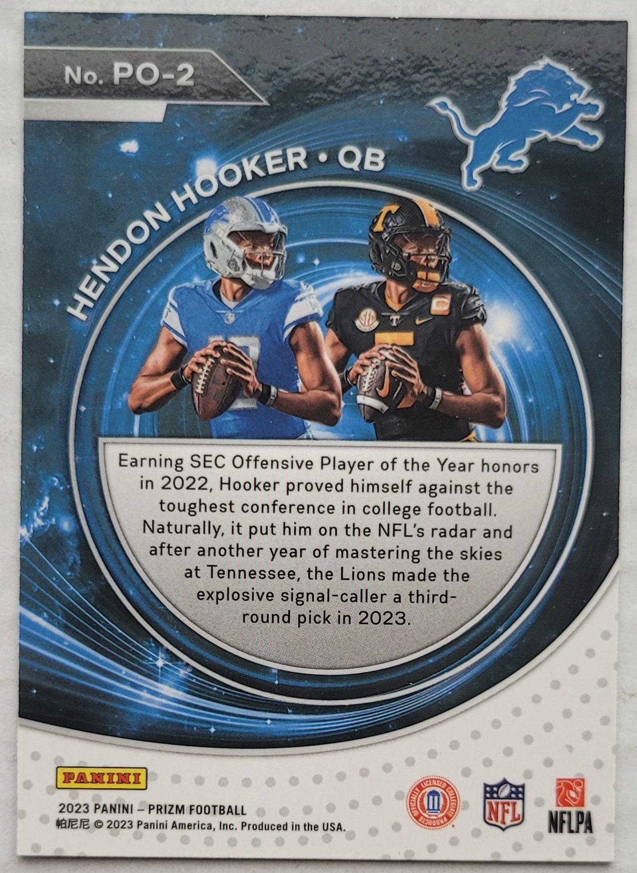 Hendon Hooker - 2023 Panini Prizm Portals #2