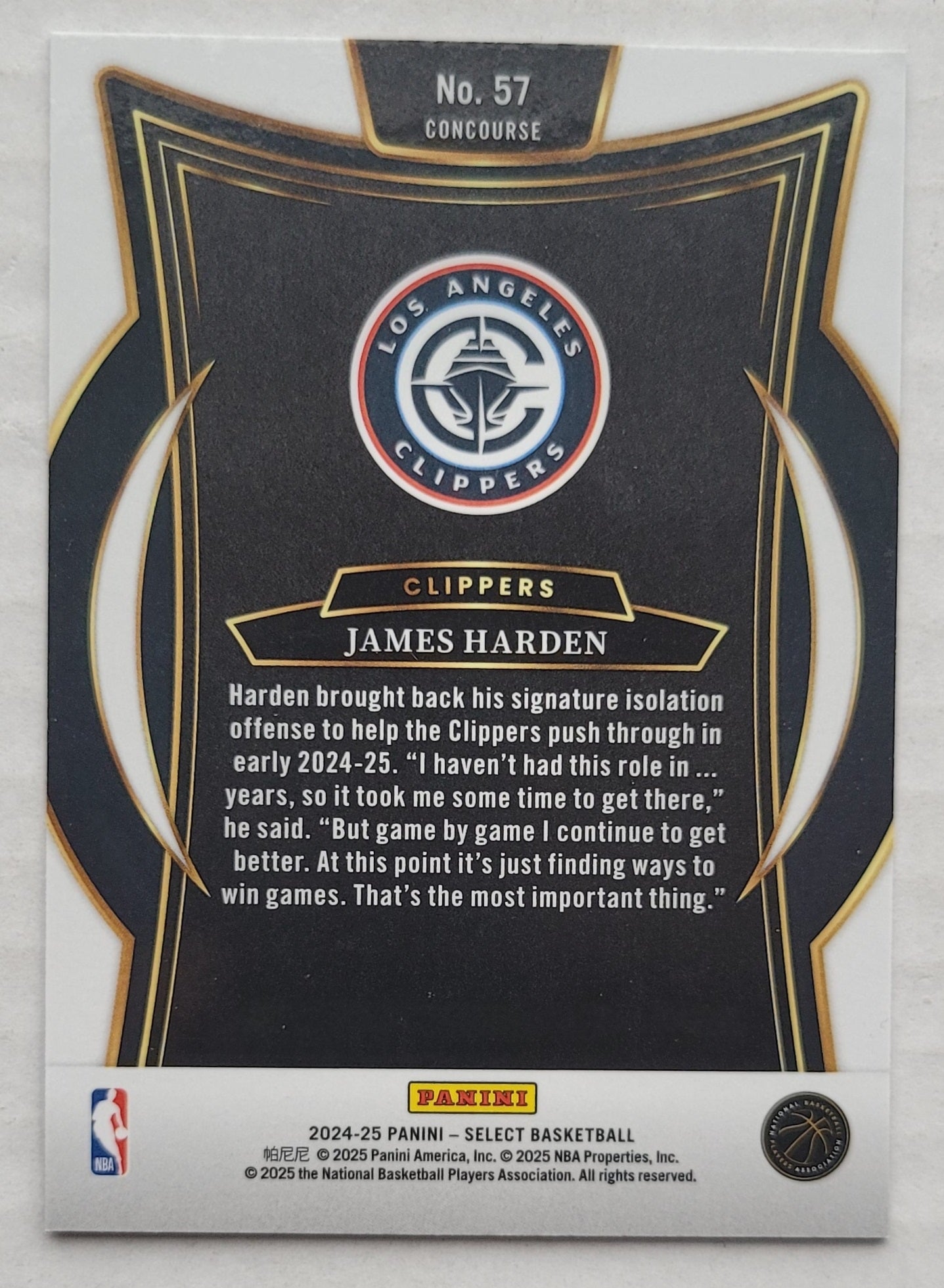 James Harden - 2024-25 Select Blue #57