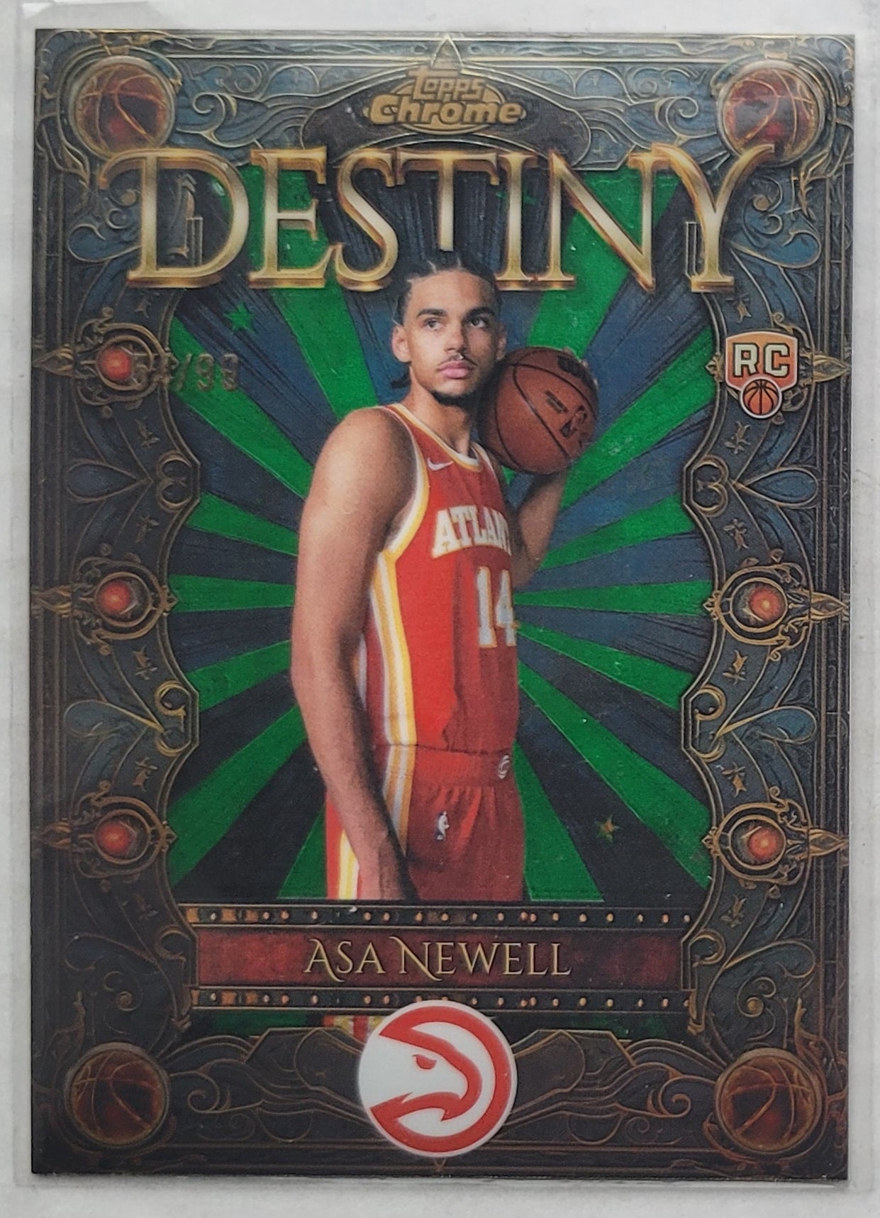 Asa Newell - 2025-26 Topps Chrome Destiny Green Refractors #D19 - /99