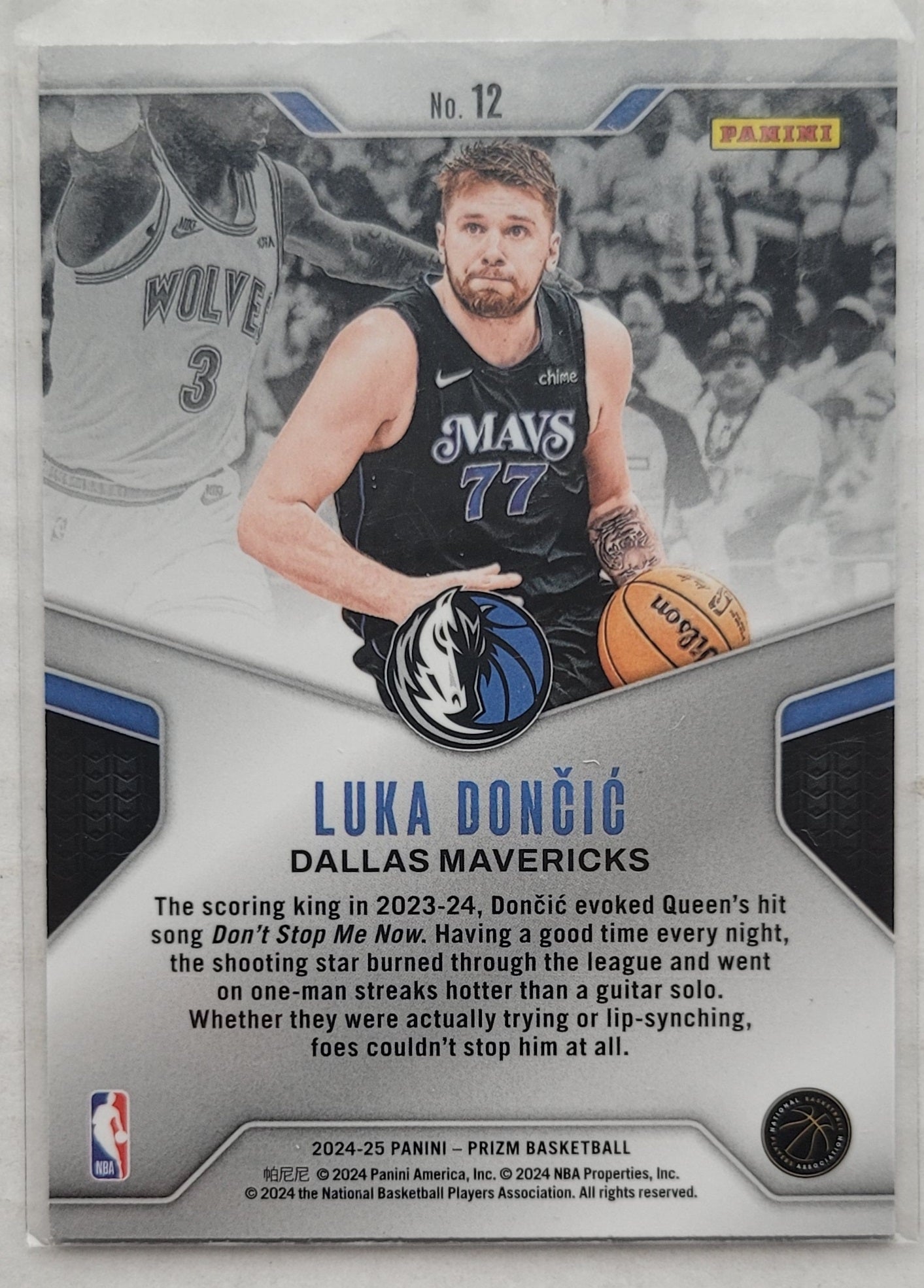 Luka Doncic - 2024-25 Panini Prizm Dominance #12