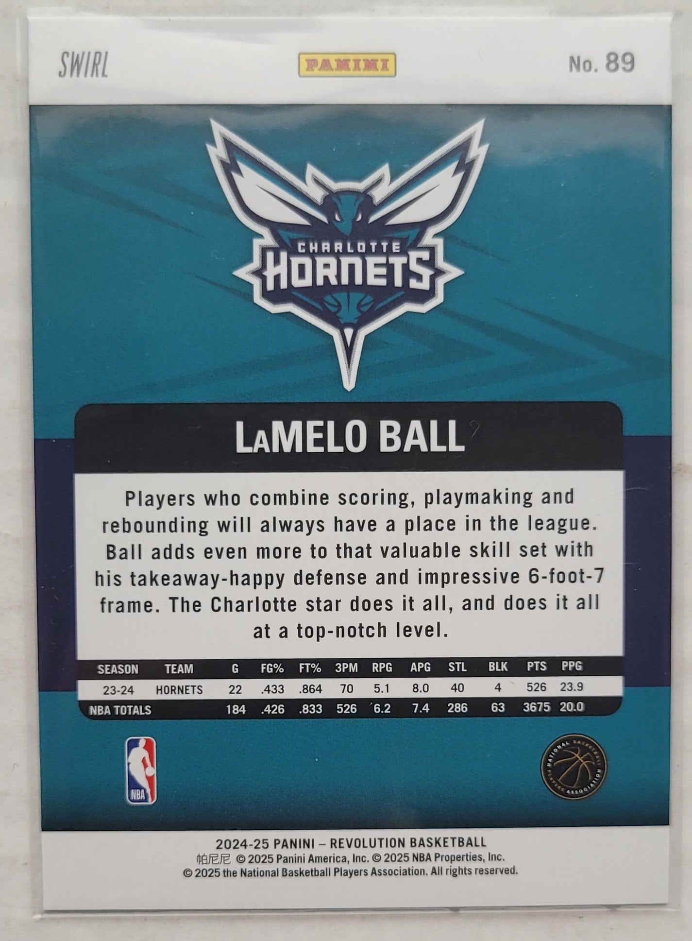 LaMelo Ball - 2024-25 Panini Revolution Red Swirl #89