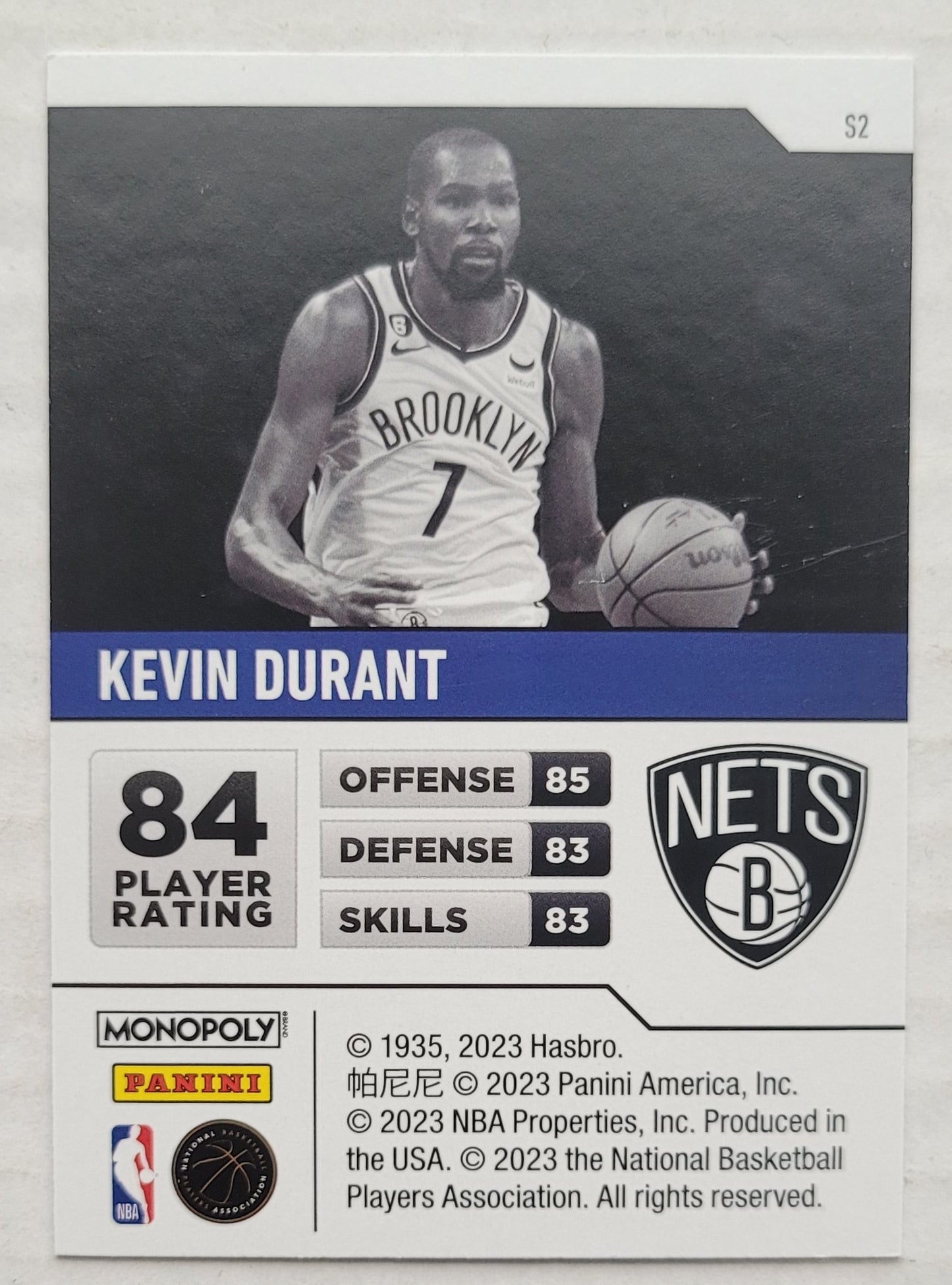 Kevin Durant - 2022-23 Panini Prizm Monopoly Starter Deck #S2