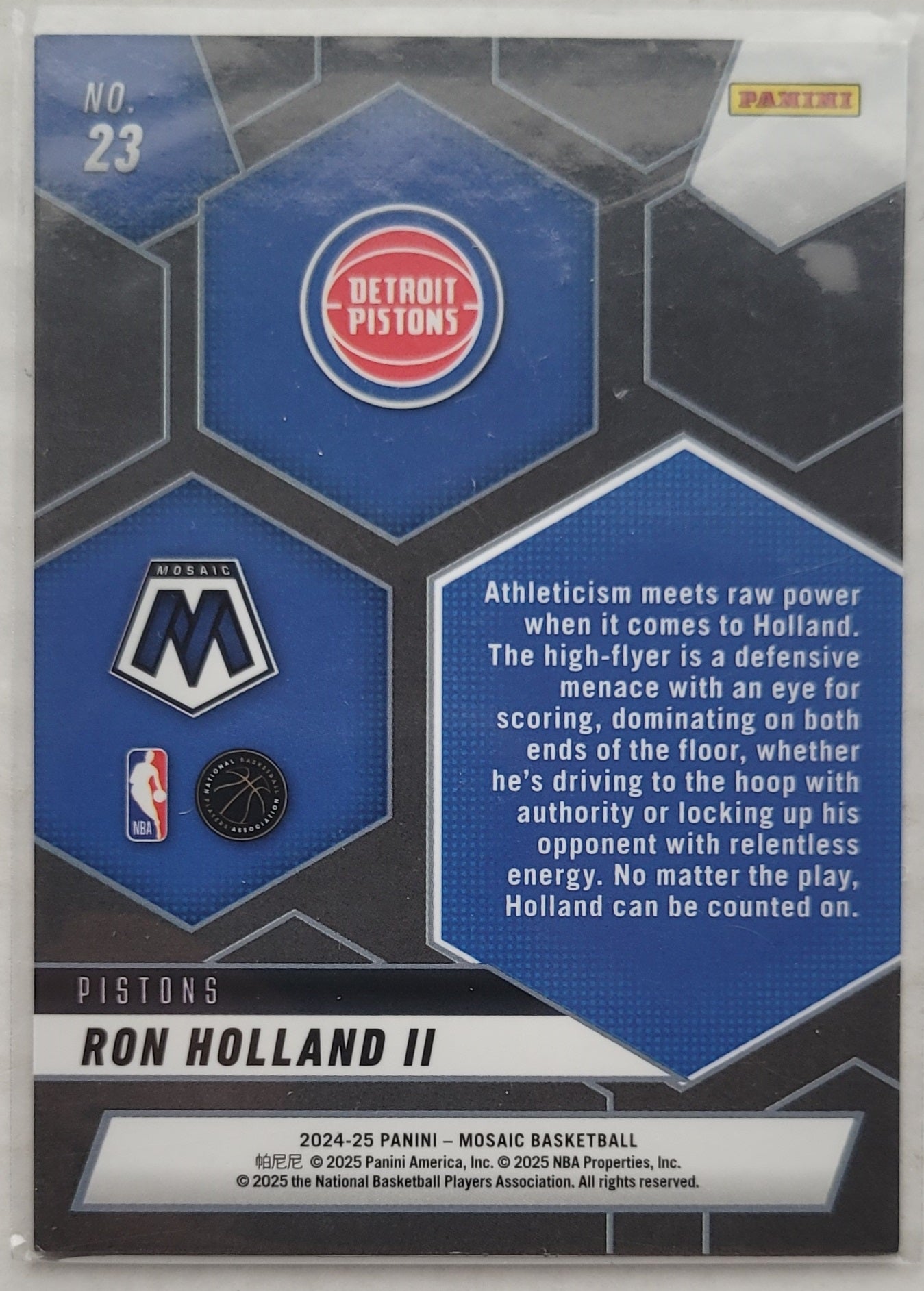 Ron Holland II - 2024-25 Panini Mosaic Montage #23
