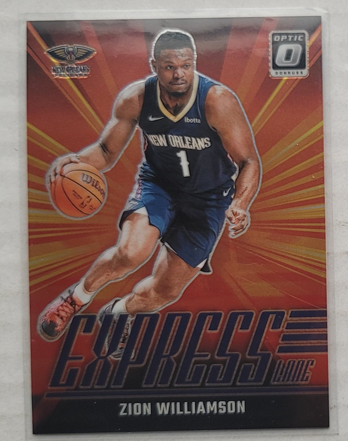 Zion Williamson - 2024-25 Donruss Optic Express Lane Purple #20