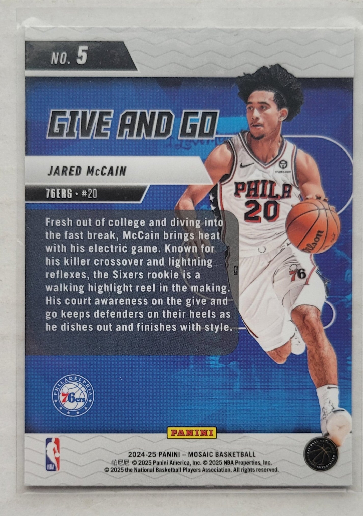 Jared McCain - 2024-25 Panini Mosaic Give and Go #5