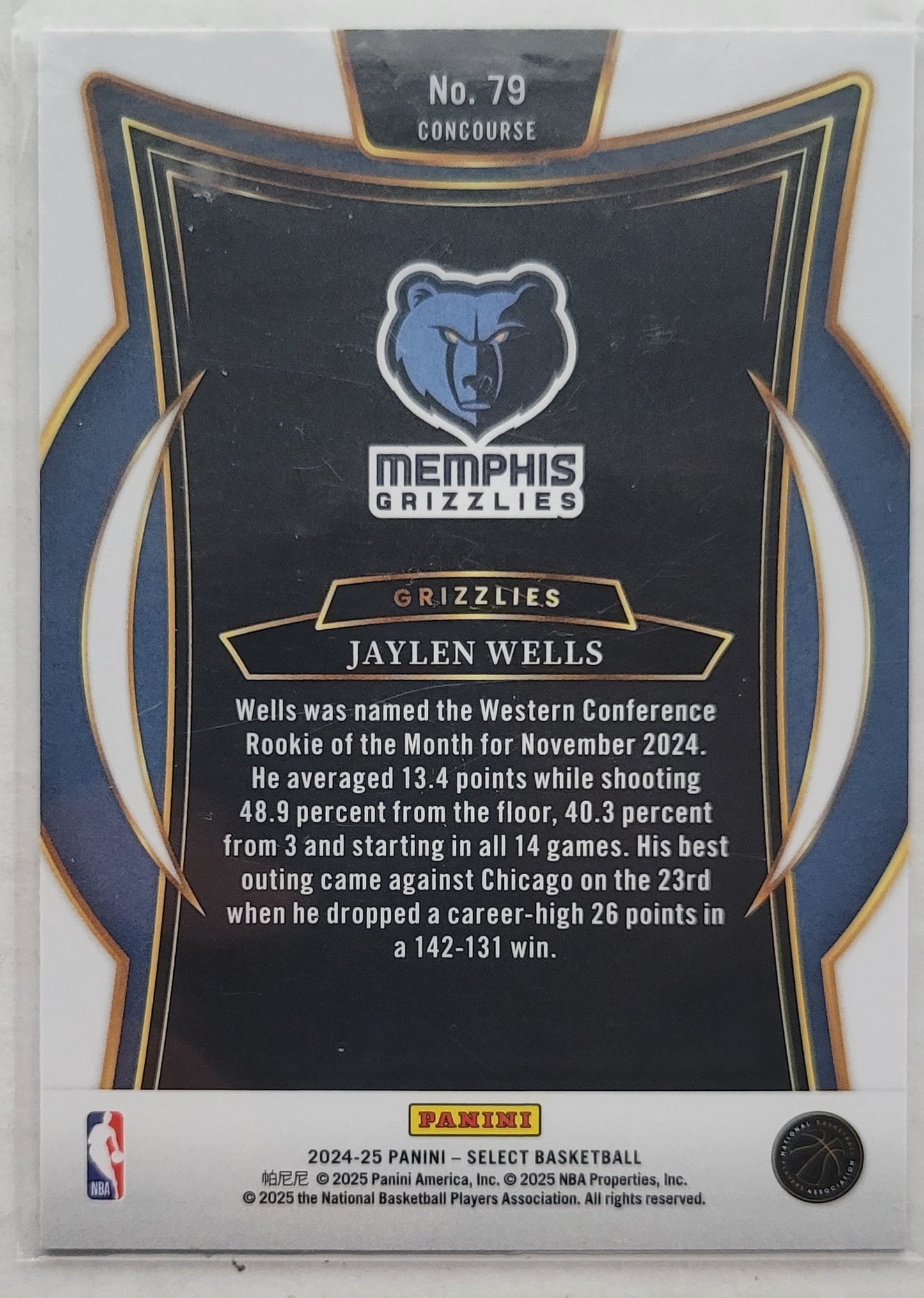 Jaylen Wells - 2024-25 Select #79 RC