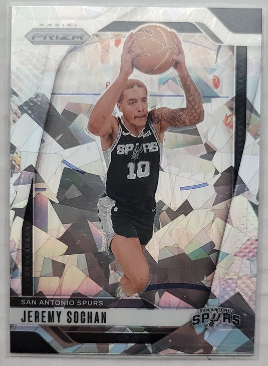 Jeremy Sochan - 2024-25 Panini Prizm Prizms Ice #23