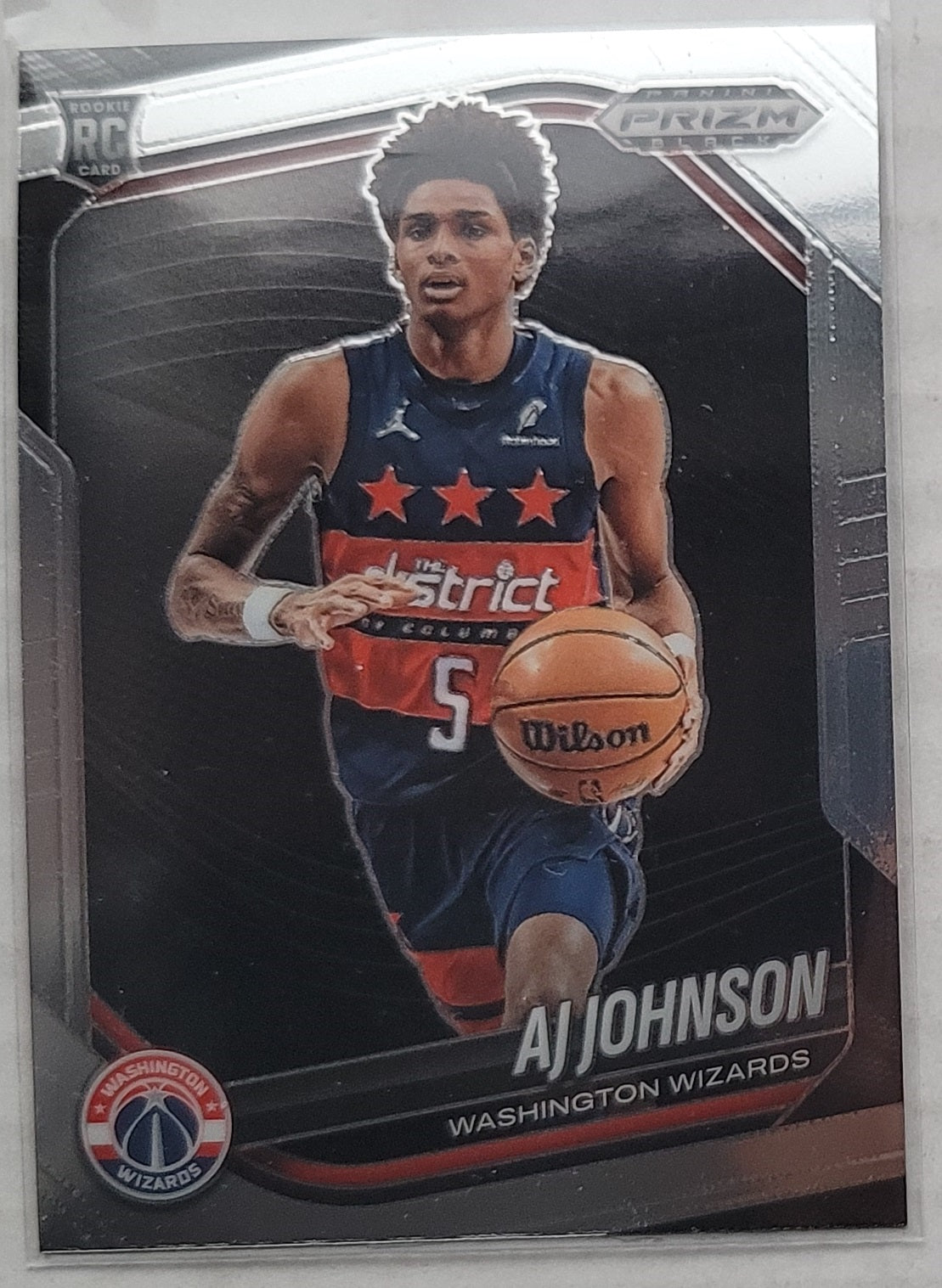AJ Johnson - 2024-25 Panini Prizm Black #209 RC