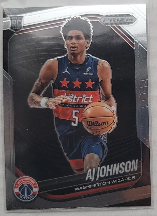 AJ Johnson - 2024-25 Panini Prizm Black #209 RC