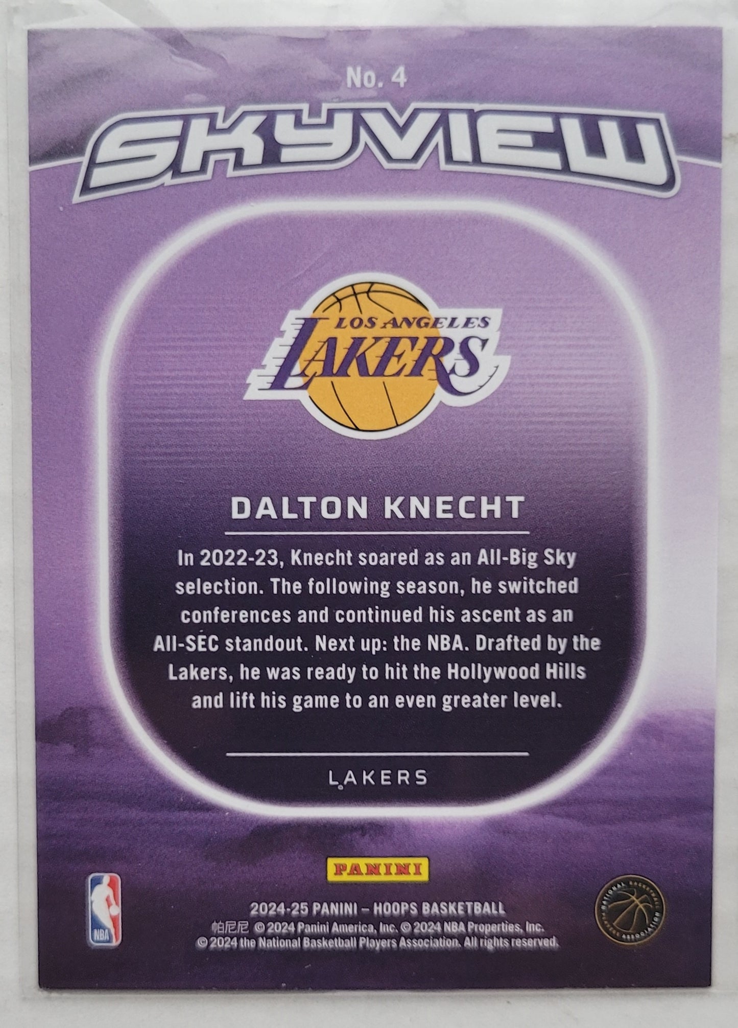 Dalton Knecht - 2024-25 Hoops Skyview Winter #4