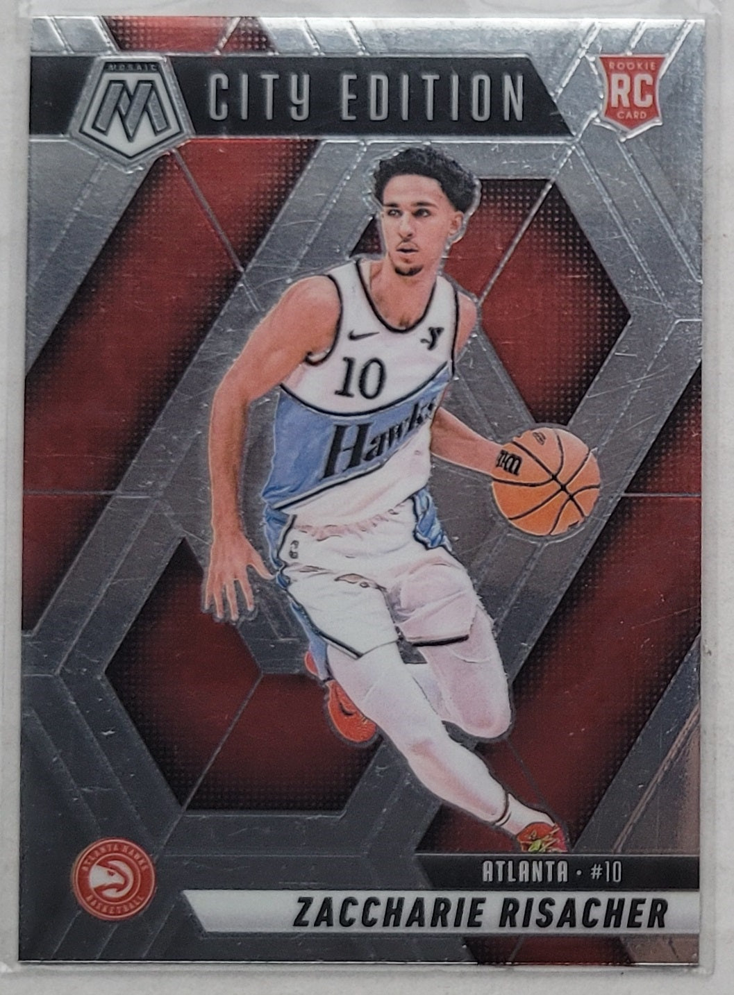 Zaccharie Risacher - 2024-25 Panini Mosaic #274 City Edition RC