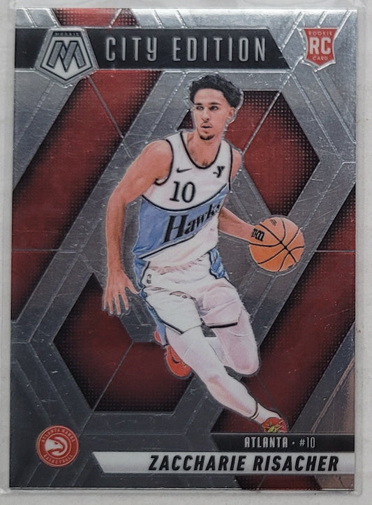 Zaccharie Risacher - 2024-25 Panini Mosaic #274 City Edition RC