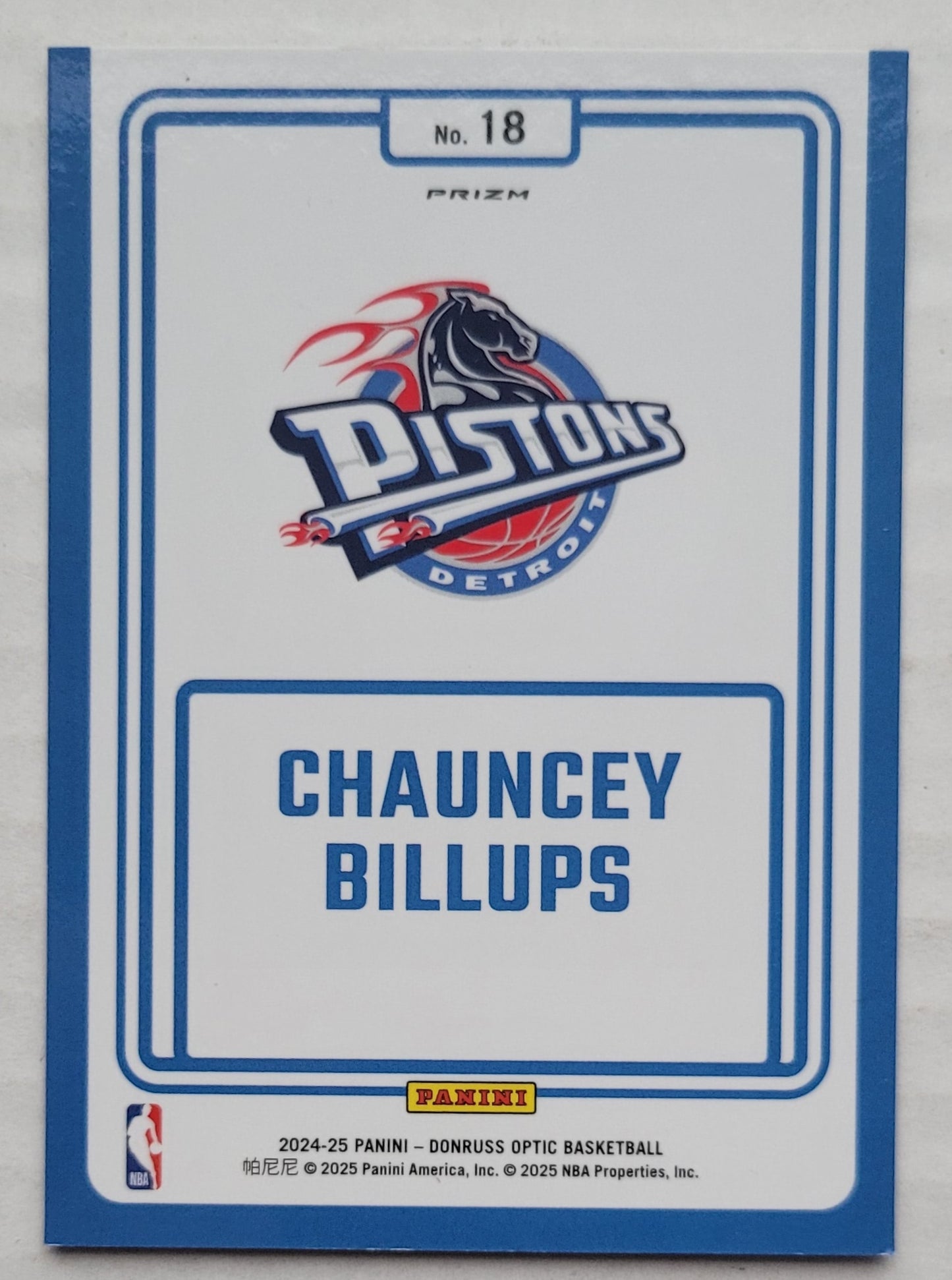 Chauncey Billups - 2024-25 Donruss Optic Winner Stays Purple #18