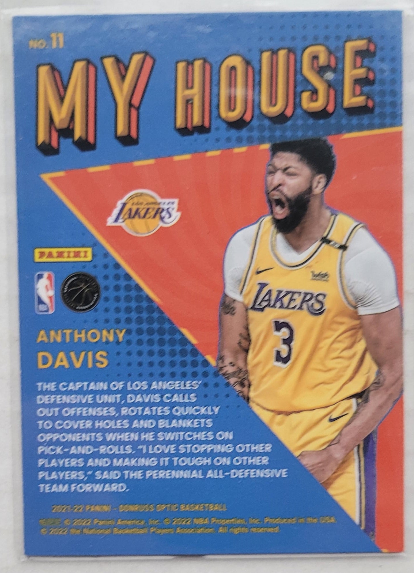 Anthony Davis - 2021-22 Donruss Optic My House #11