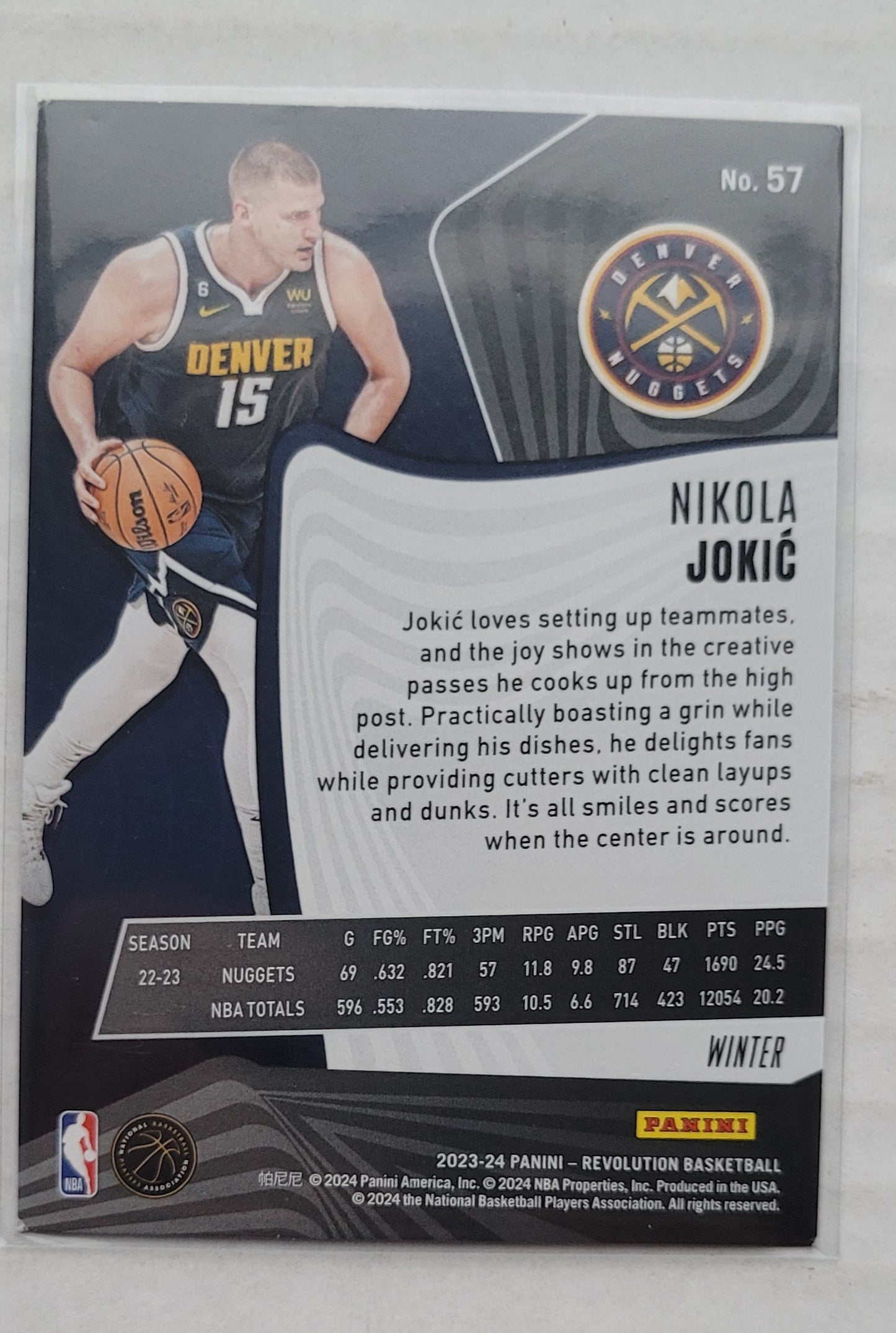 Nikola Jokic - 2023-24 Panini Revolution Winter #57