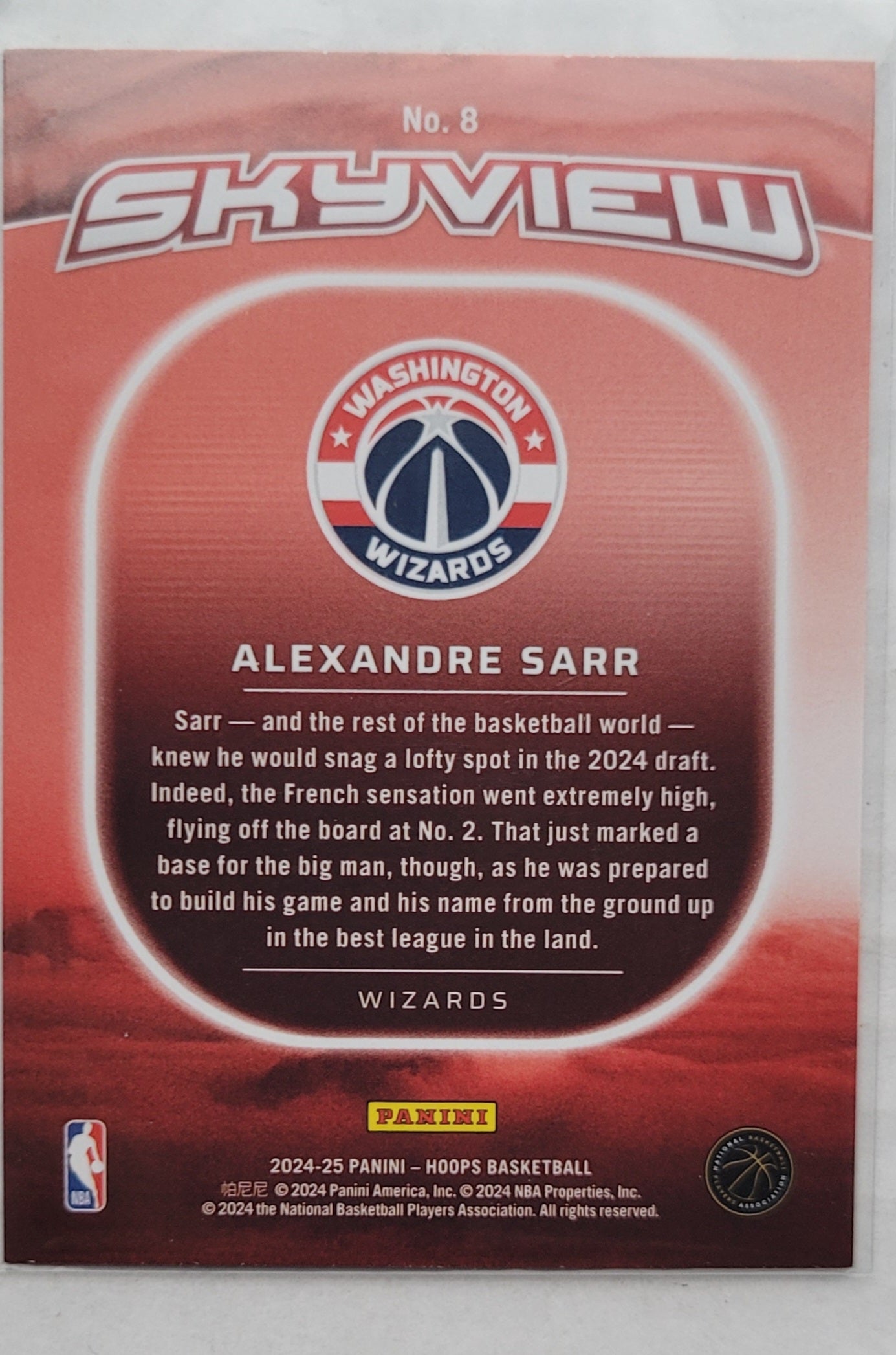 Alexandre Sarr - 2024-25 Hoops Skyview #8
