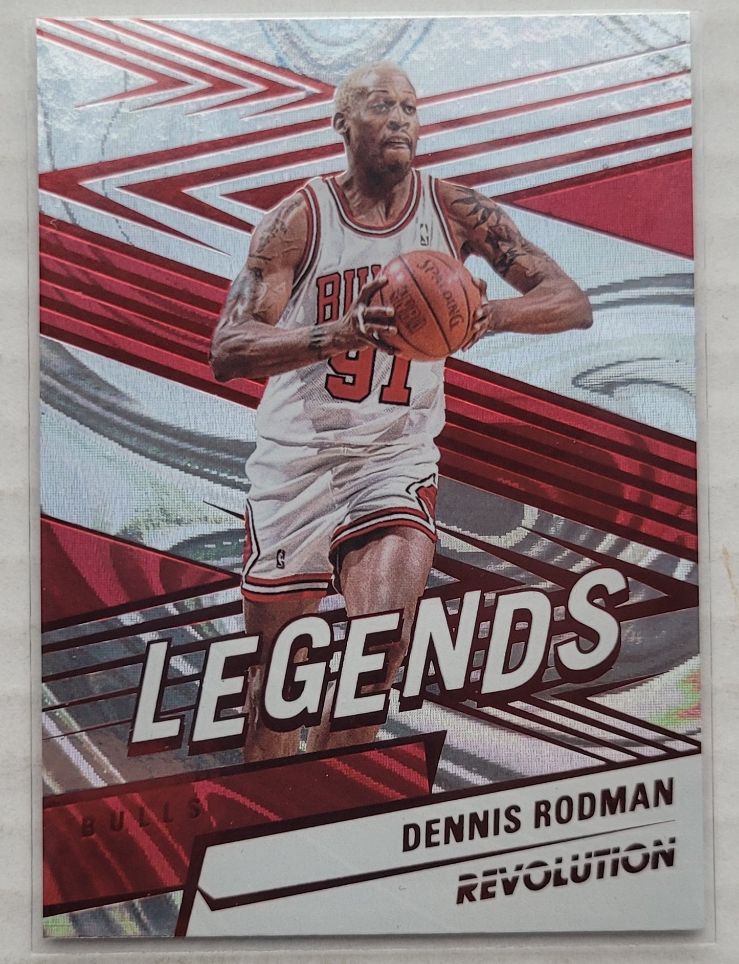 Dennis Rodman - 2024-25 Panini Revolution Red Swirl #172 LGD