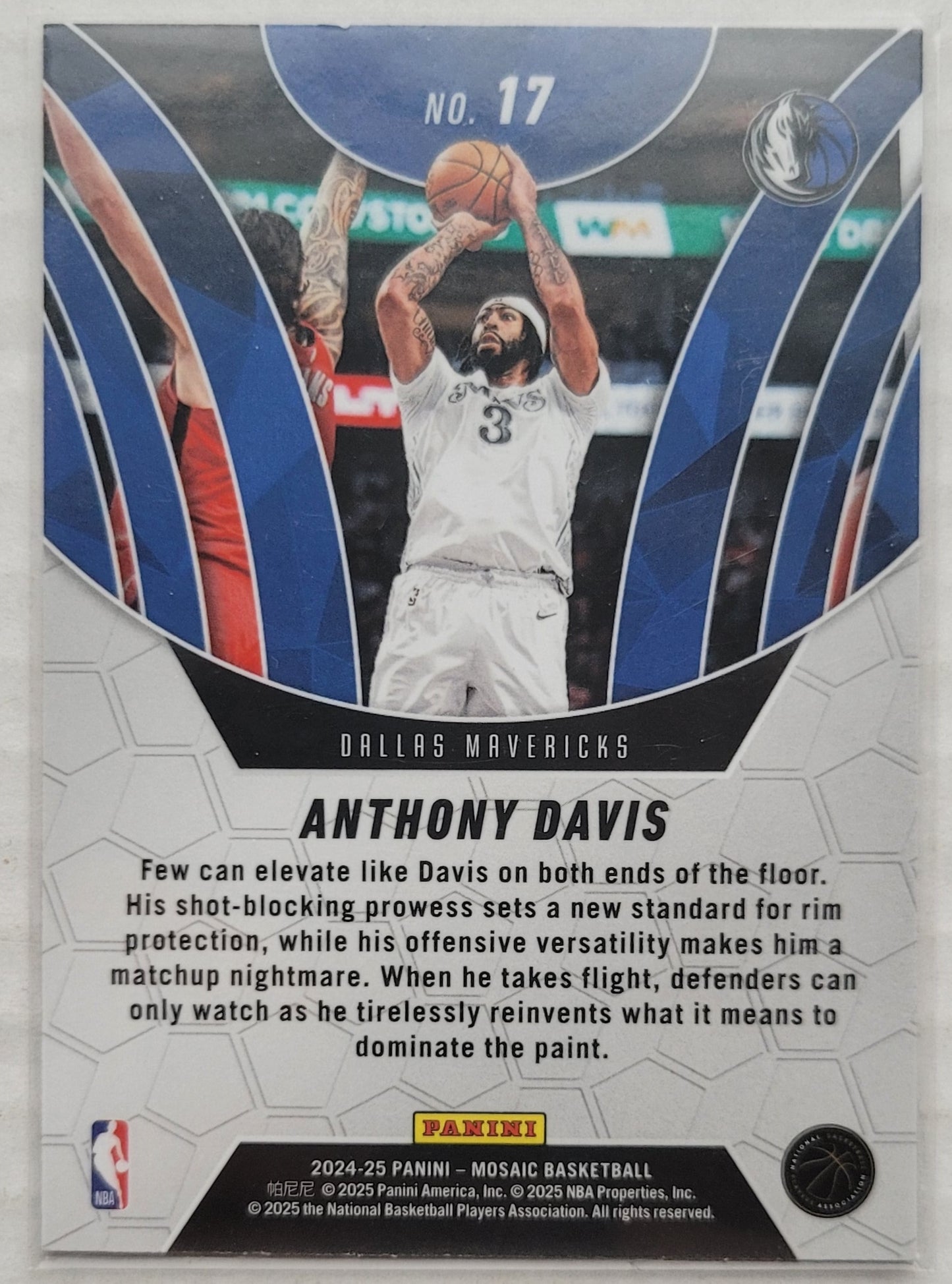 Anthony Davis - 2024-25 Panini Mosaic Elevate #17