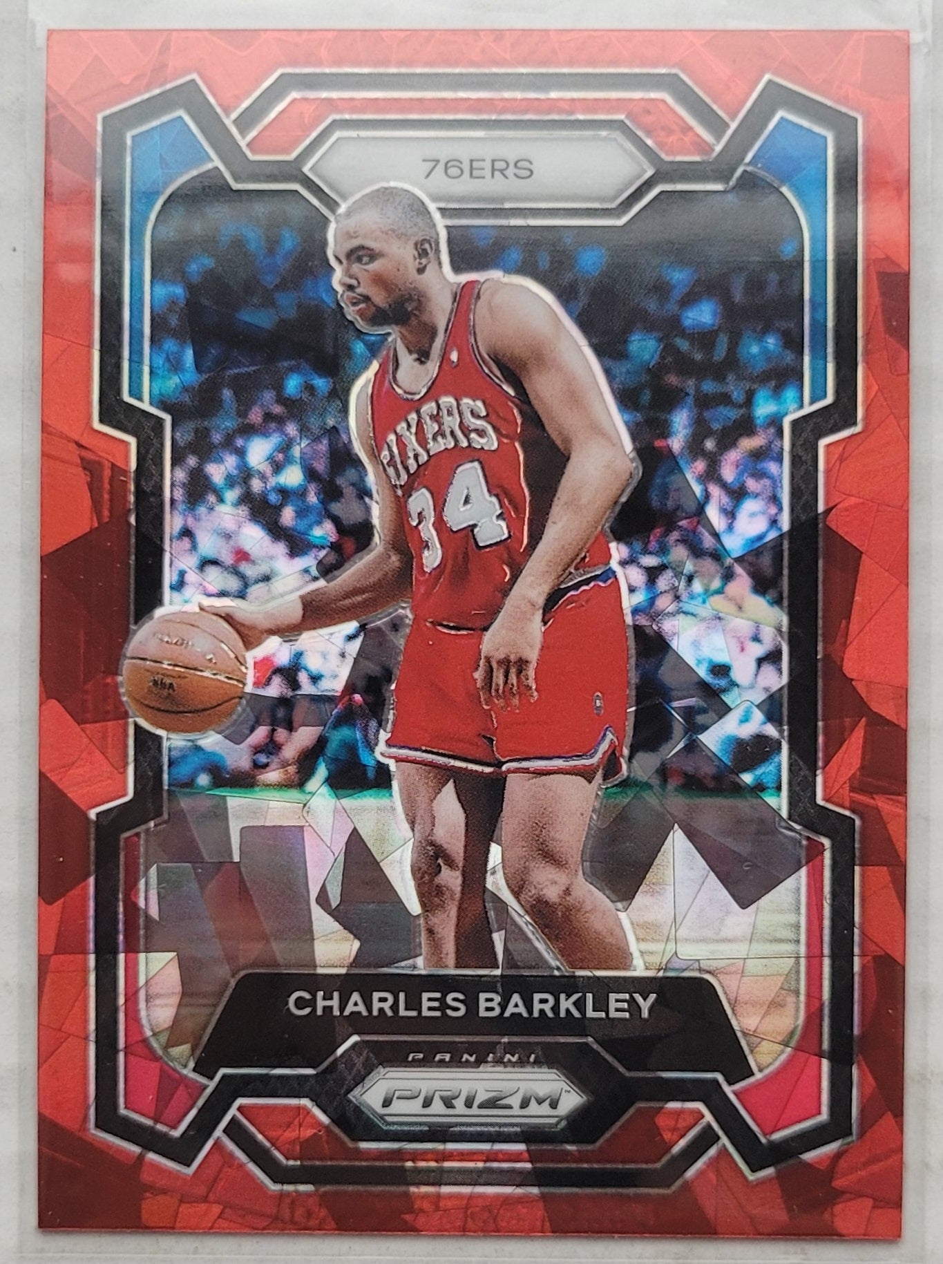 Charles Barkley - 2023-24 Panini Prizm Prizms Red Ice #180