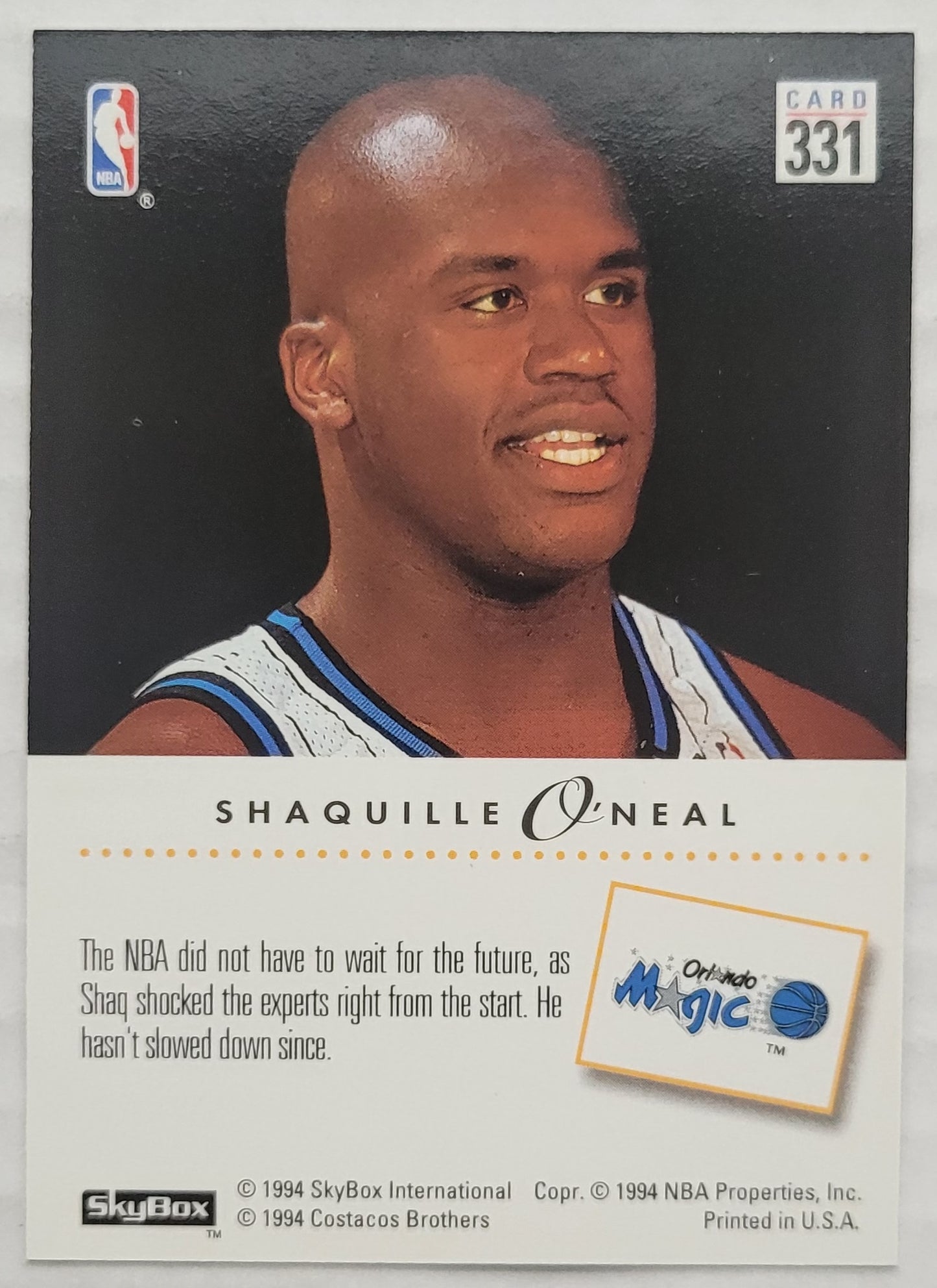 Shaquille O'Neal - 1993-94 SkyBox Premium #331 PC