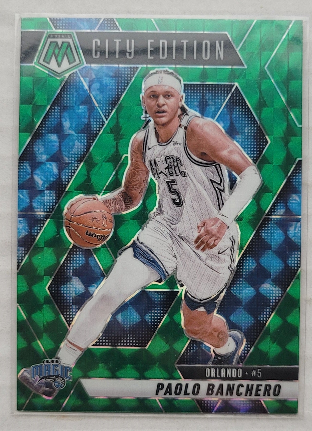Paolo Banchero - 2024-25 Panini Mosaic Mosaic Green #283 City Edition