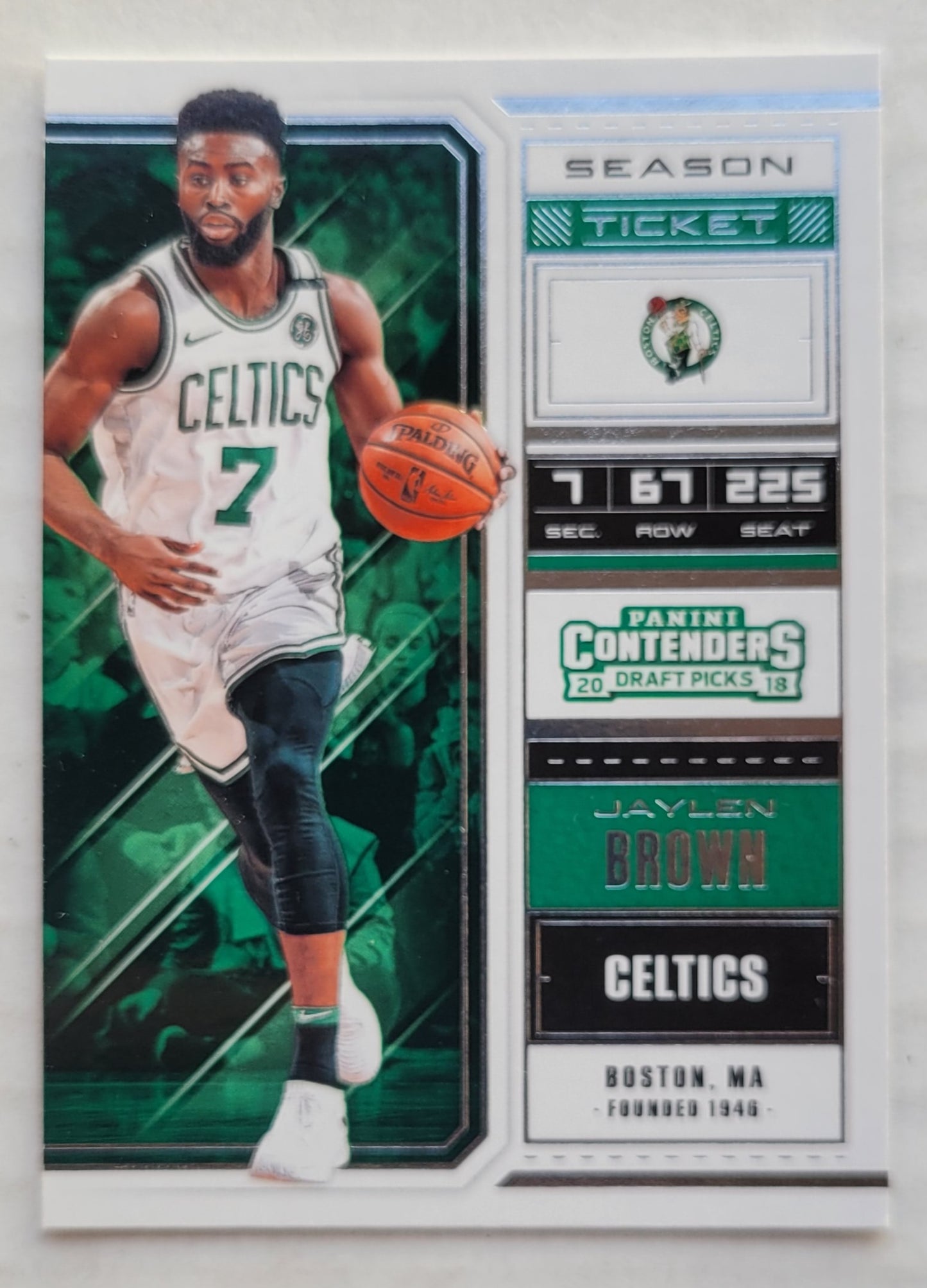 Jaylen Brown - 2018-19 Panini Contenders Draft Picks #22