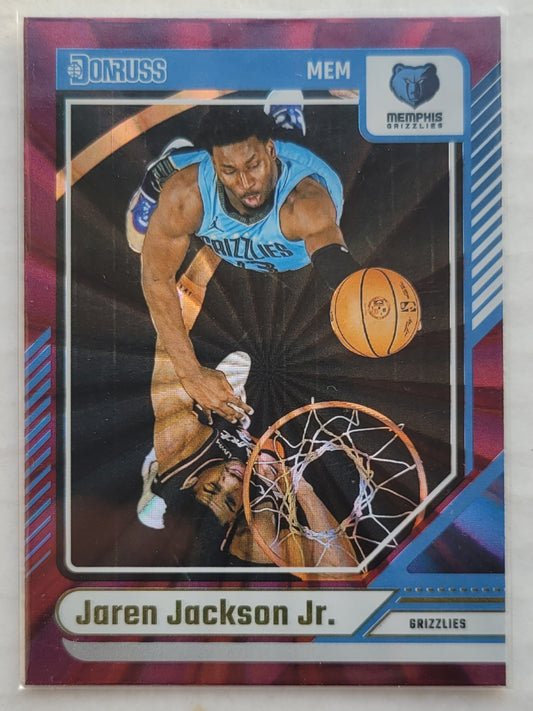 Jaren Jackson Jr. - 2024-25 Donruss International Holo Maroon Laser #63