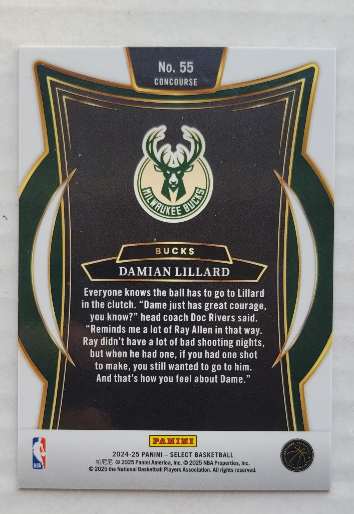 Damian Lillard - 2024-25 Select Blue #55