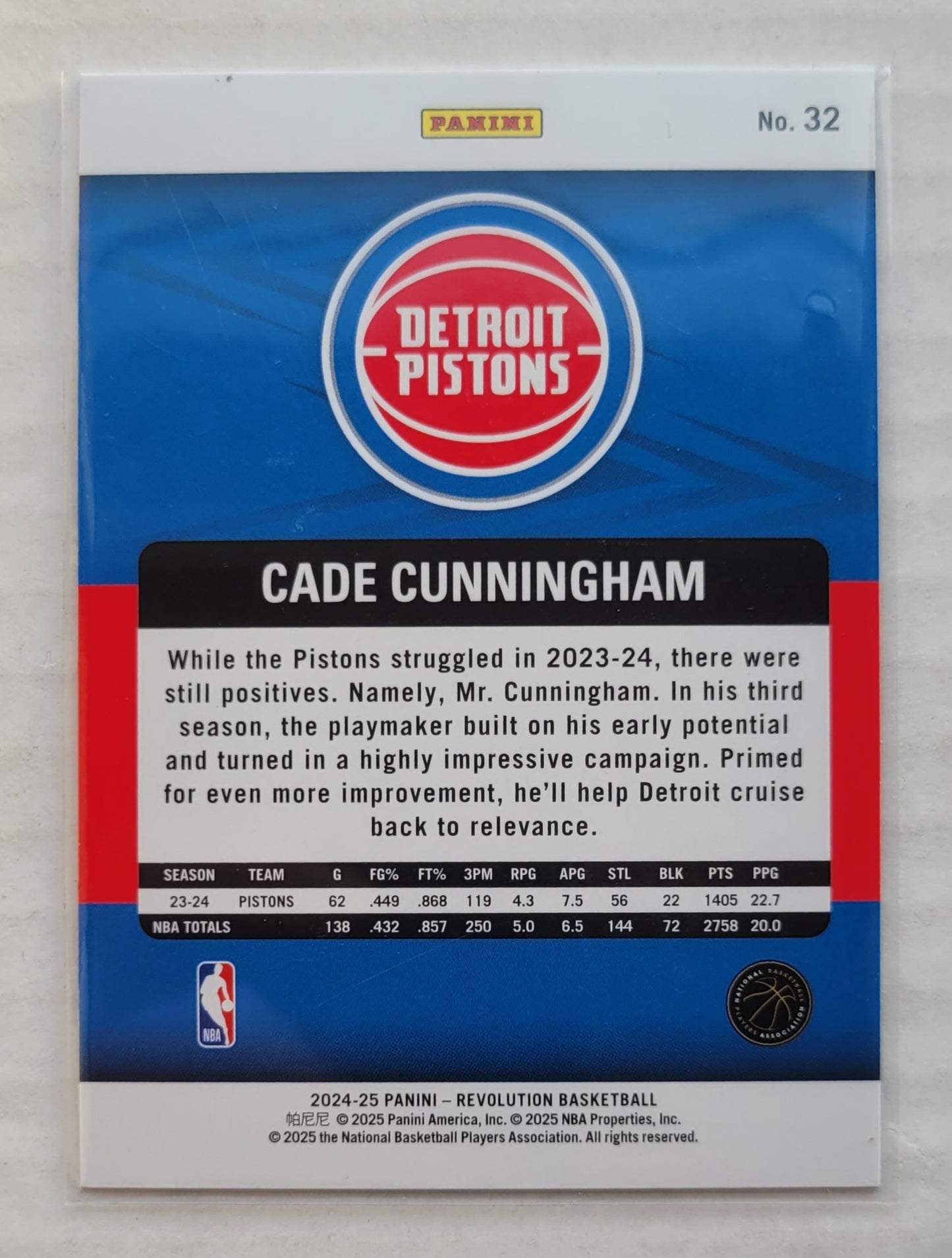 Cade Cunningham - 2024-25 Panini Revolution #32