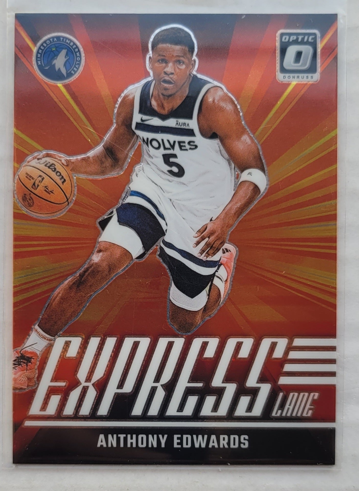 Anthony Edwards - 2024-25 Donruss Optic Express Lane Holo #7