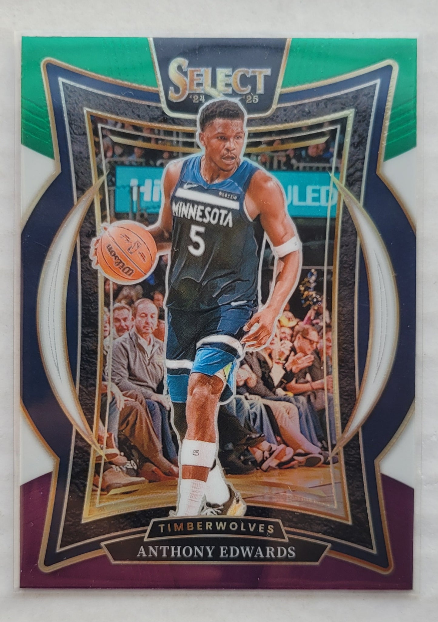 Anthony Edwards - 2024-25 Select Green White Purple Prizms #23