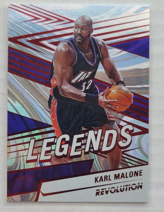 Karl Malone - 2024-25 Panini Revolution Red Swirl #169 LGD