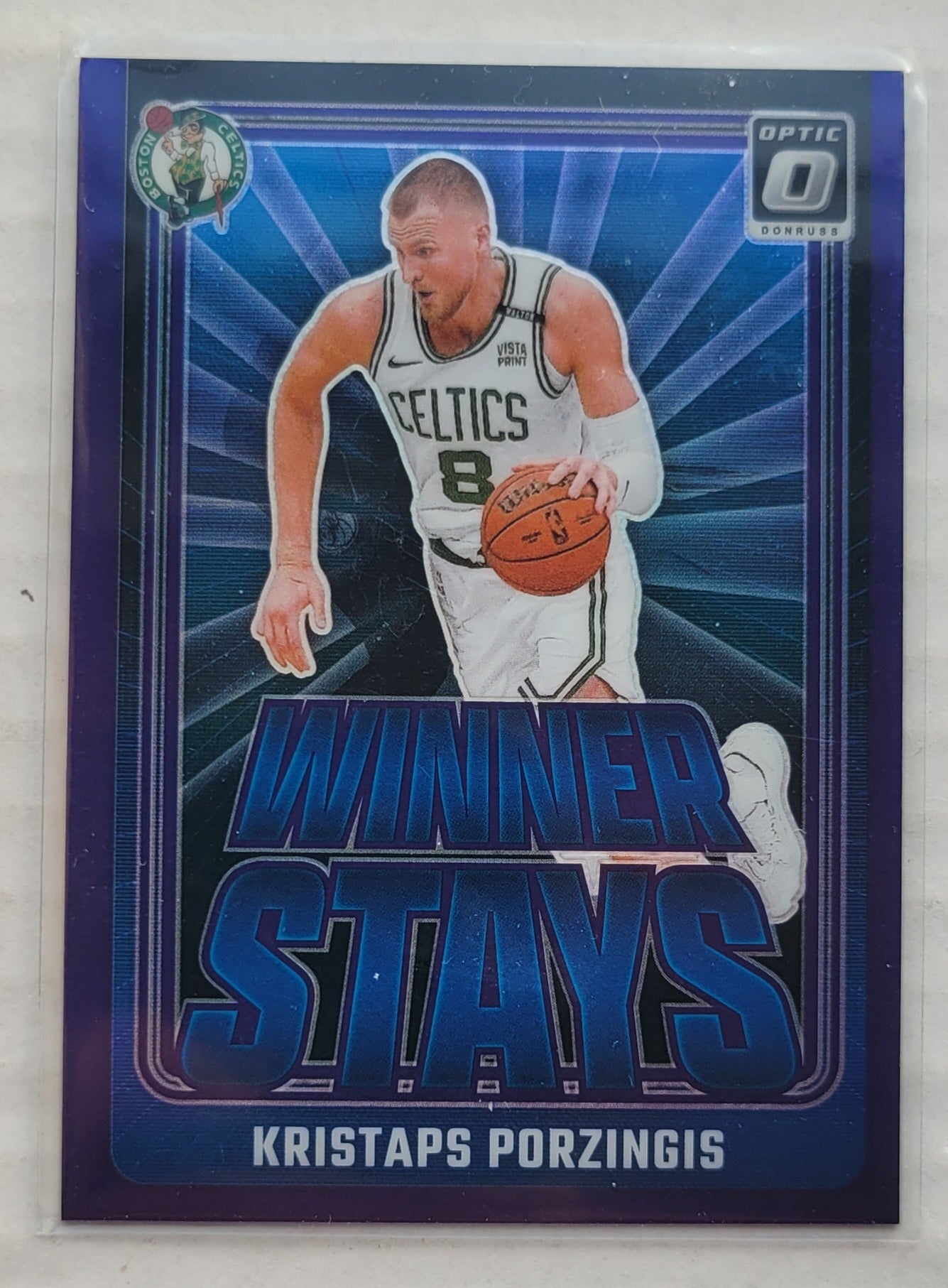 Kristaps Porzingis - 2024-25 Donruss Optic Winner Stays Purple #9