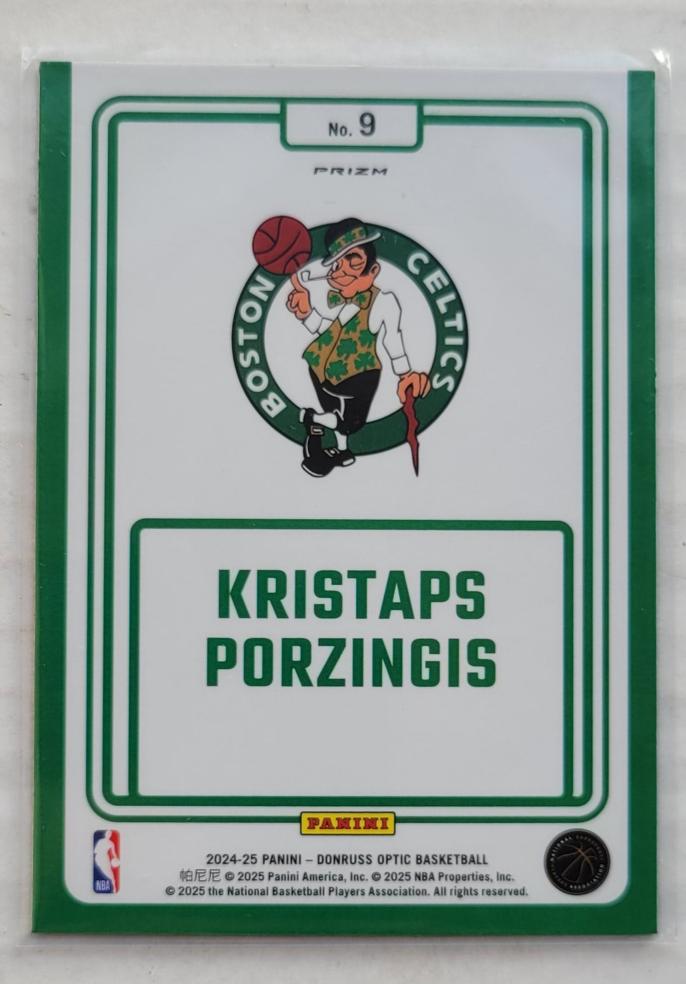 Kristaps Porzingis - 2024-25 Donruss Optic Winner Stays Purple #9