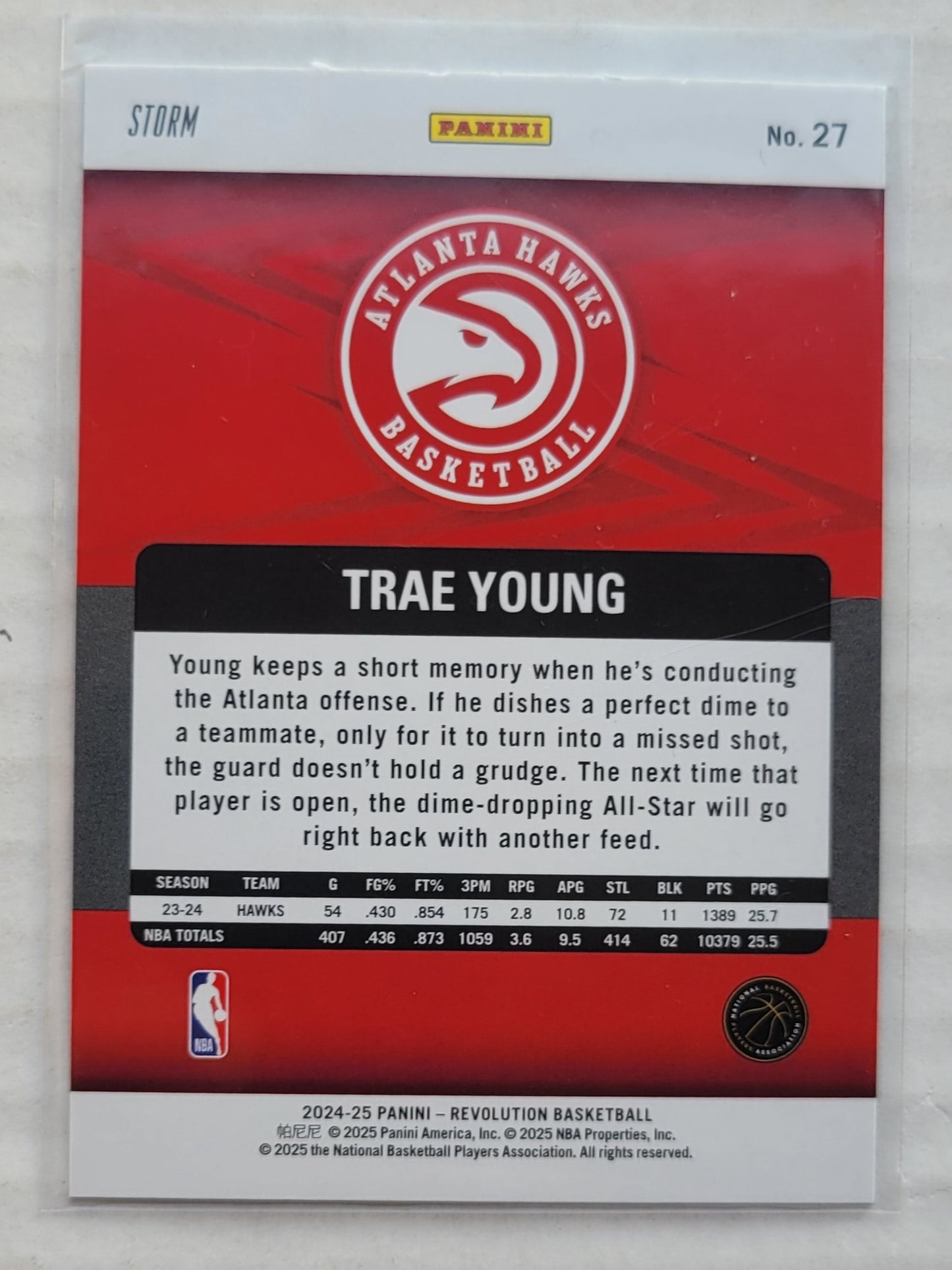 Trae Young - 2024-25 Panini Revolution Blue Storm #27