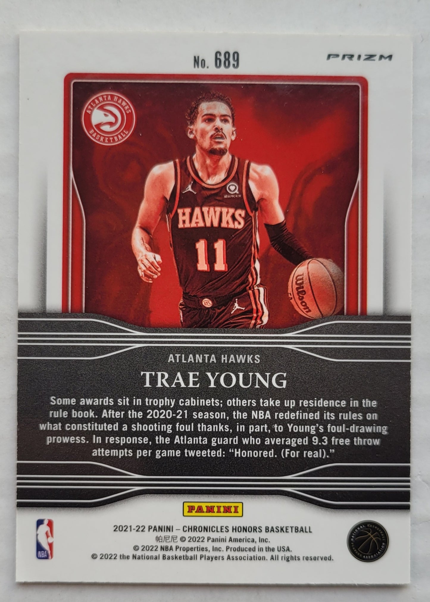 Trae Young - 2021-22 Panini Chronicles Pink #689 Honors