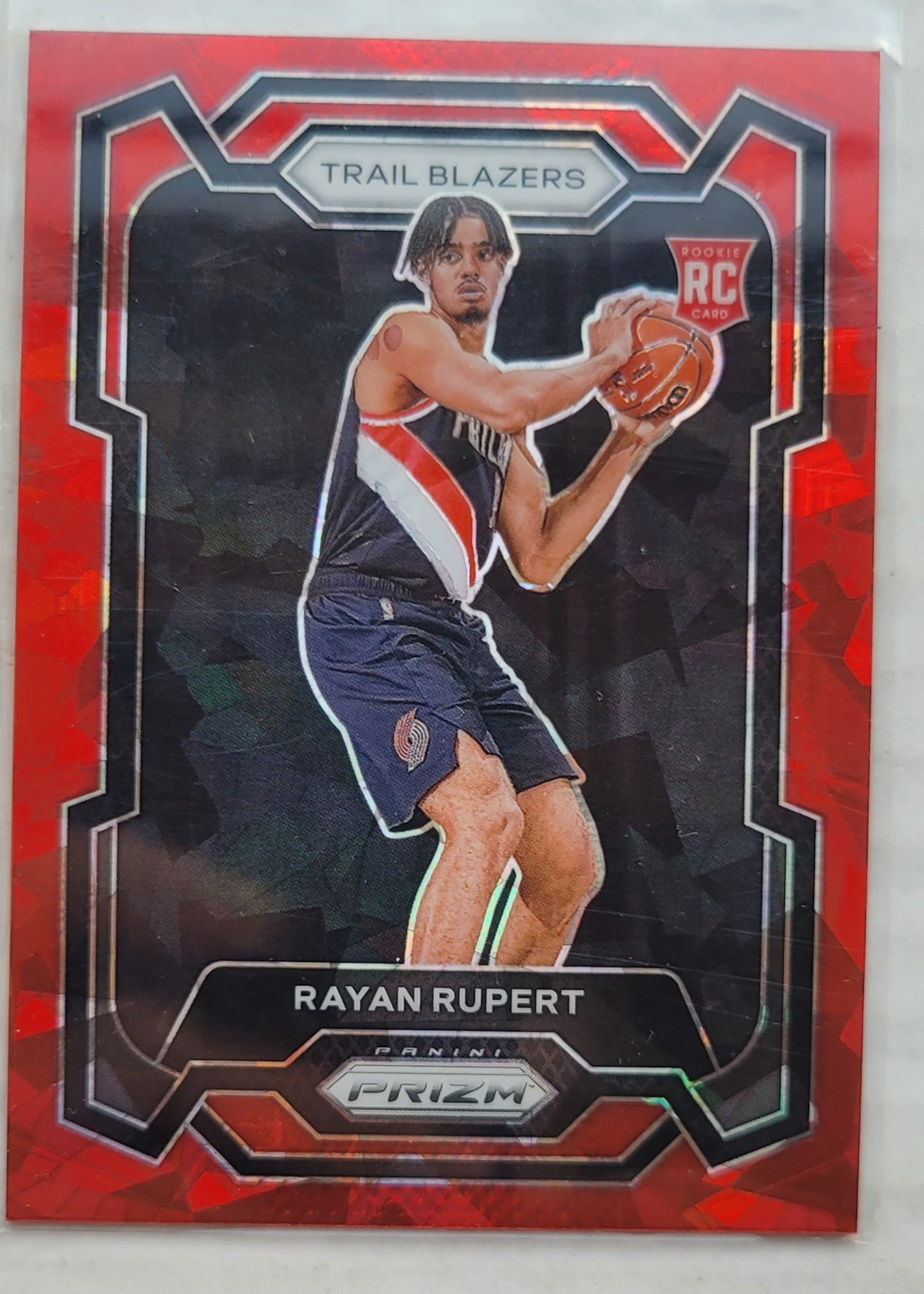 Rayan Rupert - 2023-24 Panini Prizm Prizms Red Ice #140 RC