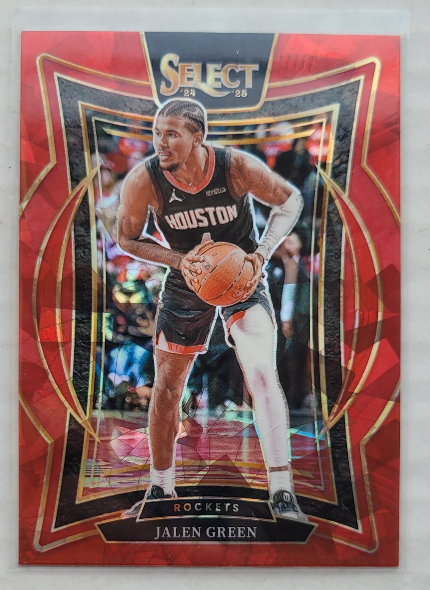 Jalen Green - 2024-25 Select Red Cracked Ice Prizms #47