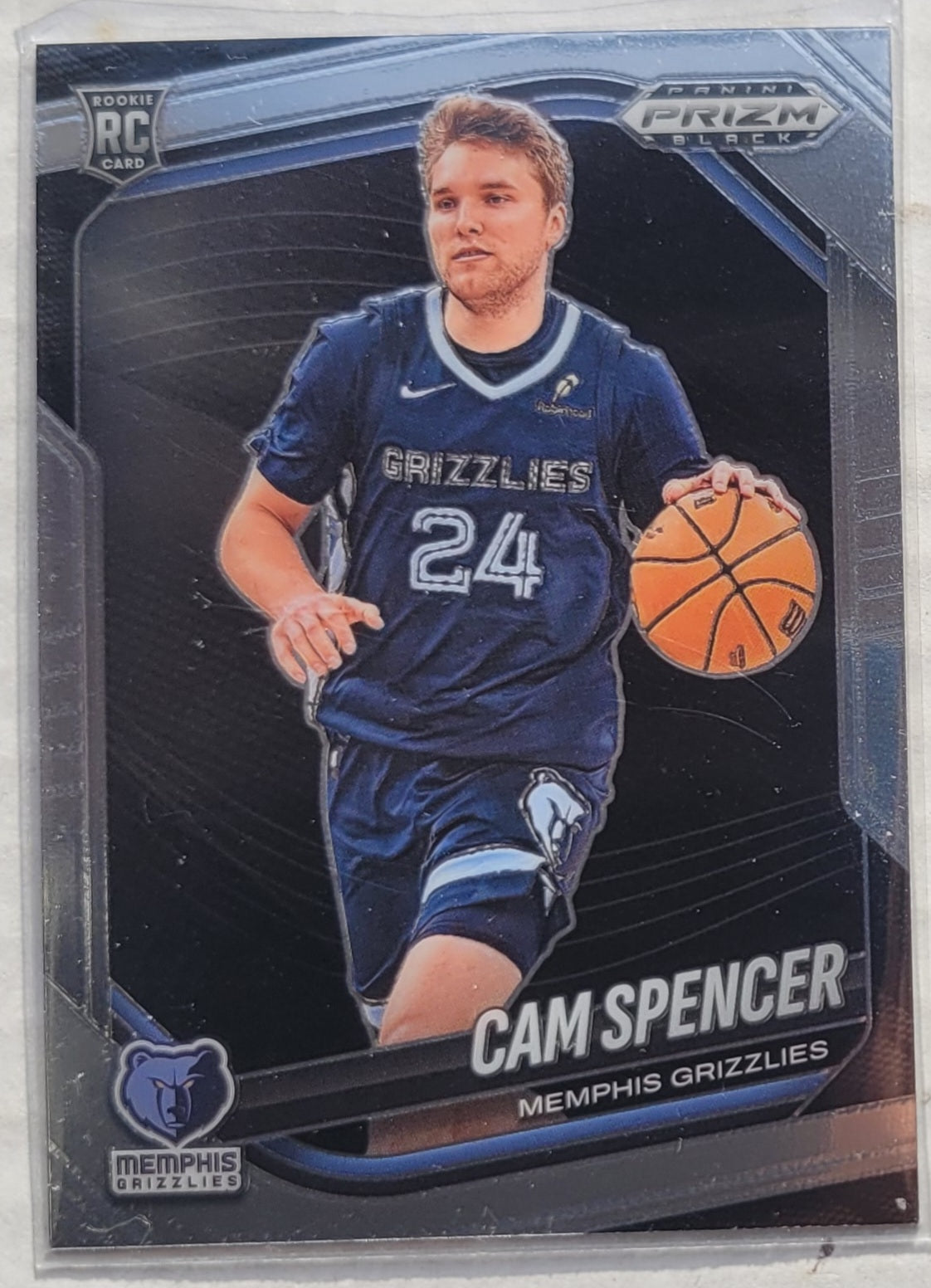 Cam Spencer - 2024-25 Panini Prizm Black #218 RC