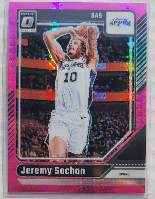 Jeremy Sochan - 2024-25 Donruss Optic Hyper Pink #196