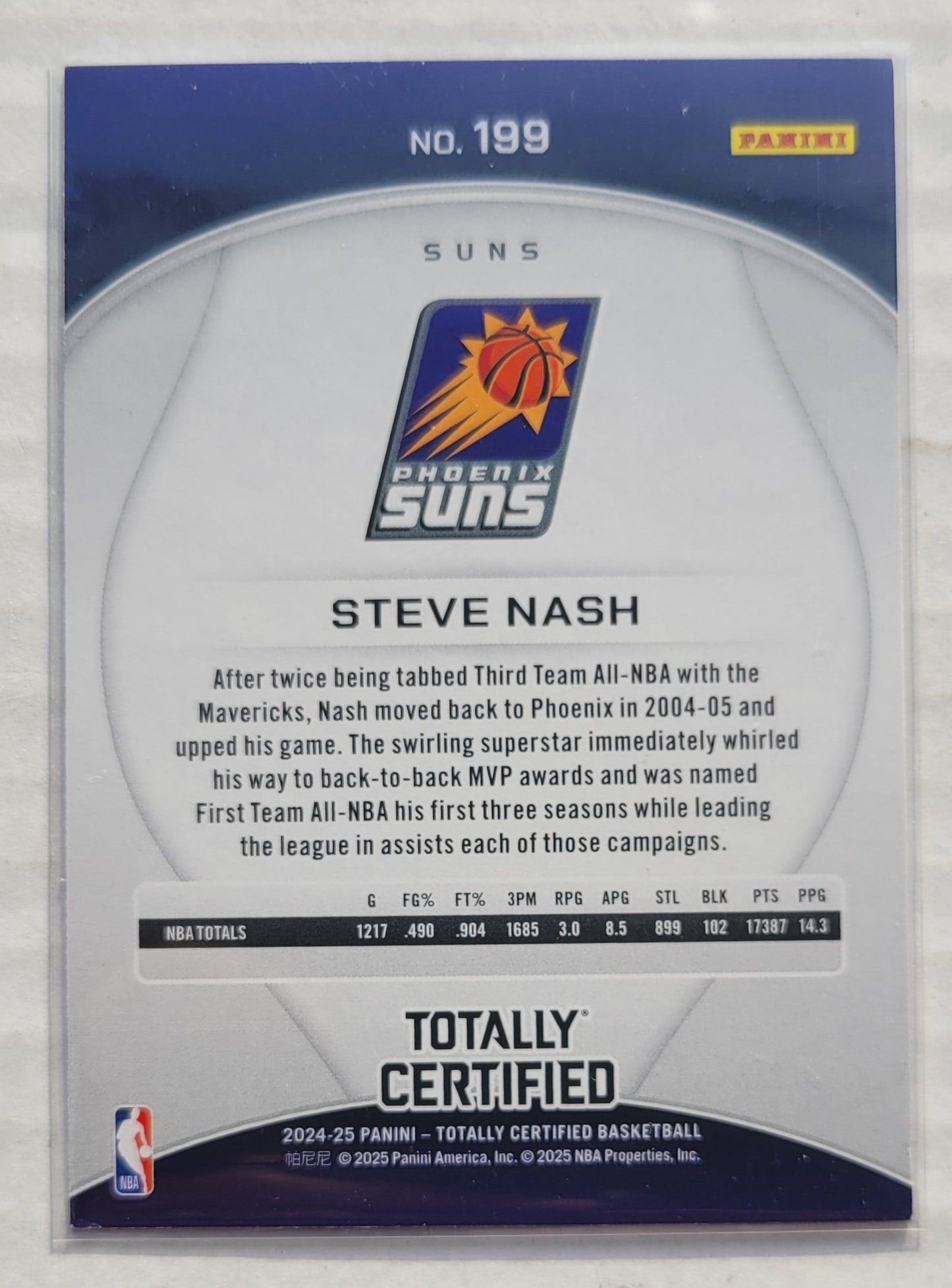Steve Nash - 2024-25 Totally Certified #199 LGD