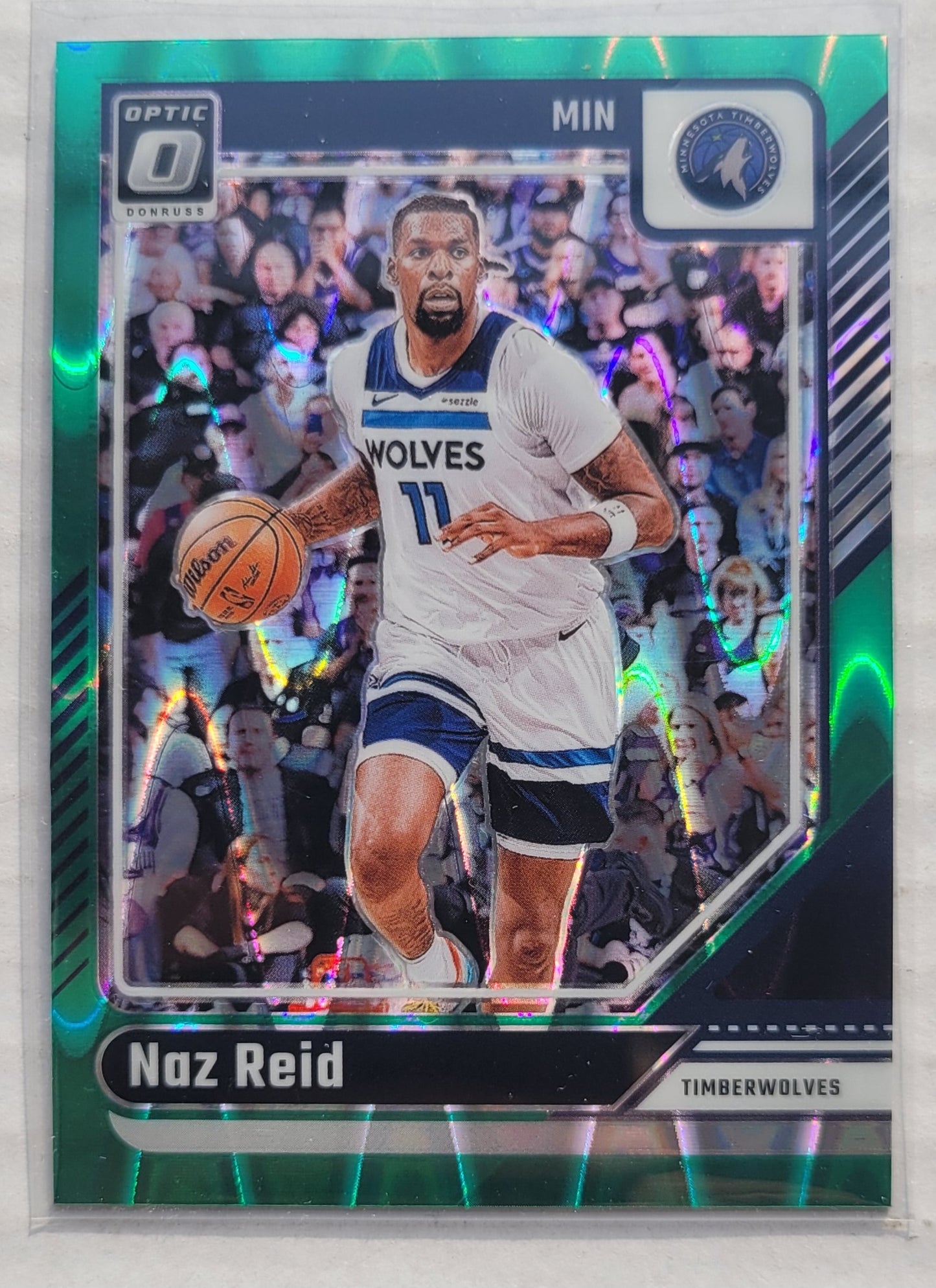 Naz Reid - 2024-25 Donruss Optic Green Seismic #20